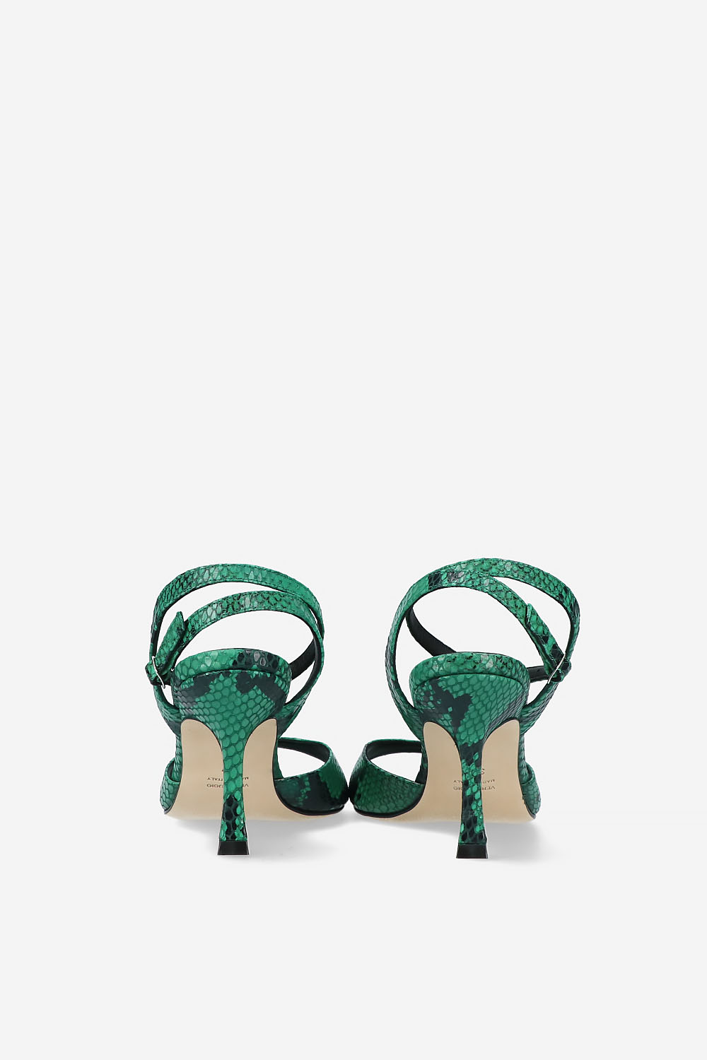 Dial Drunk pyhon leather heeled sandals