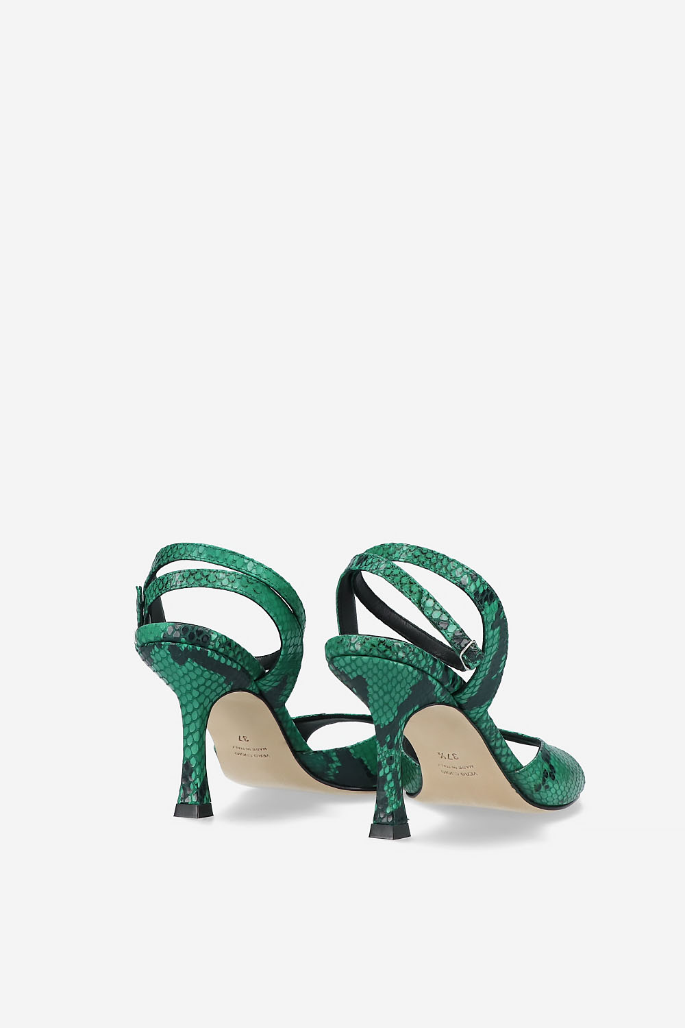 Dial Drunk pyhon leather heeled sandals