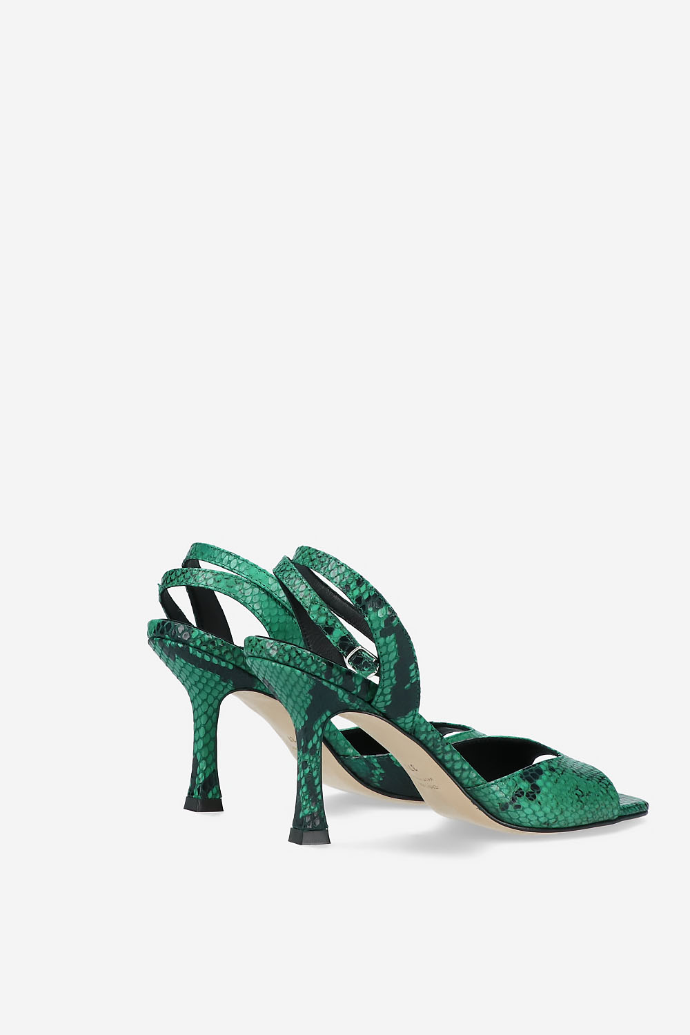 Dial Drunk pyhon leather heeled sandals