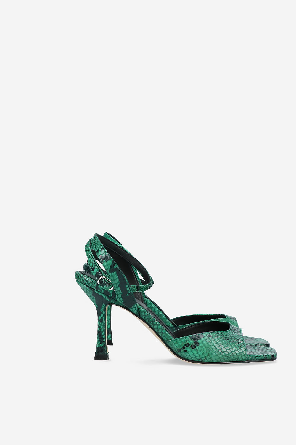 Dial Drunk pyhon leather heeled sandals