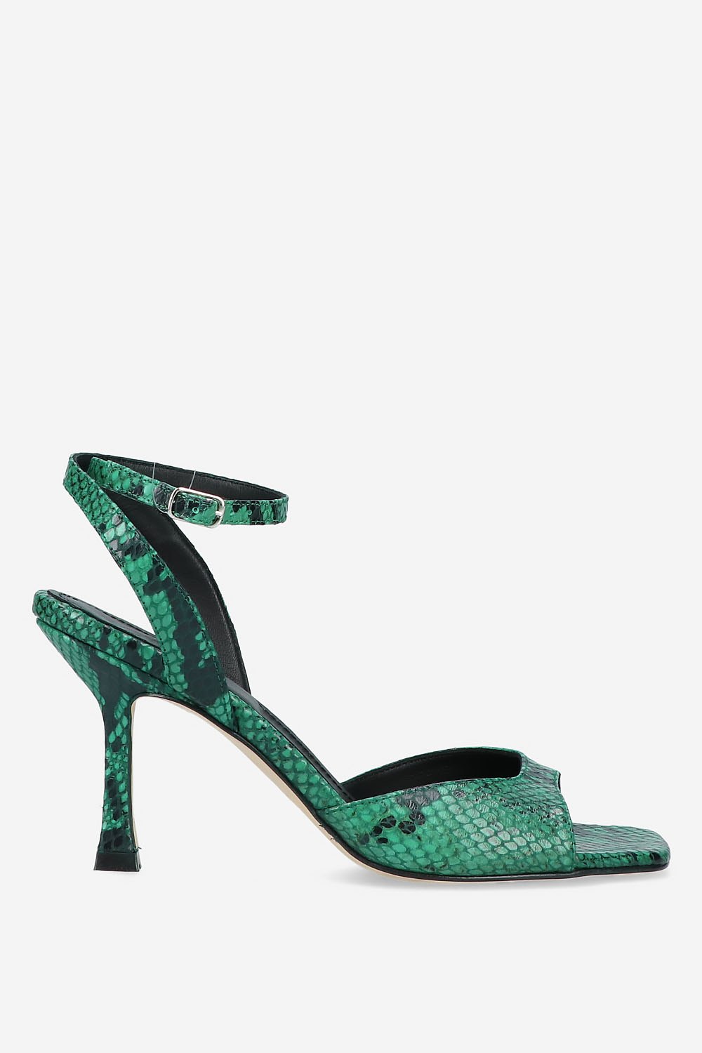 Rotue - Dial Drunk pyhon leather heeled sandals