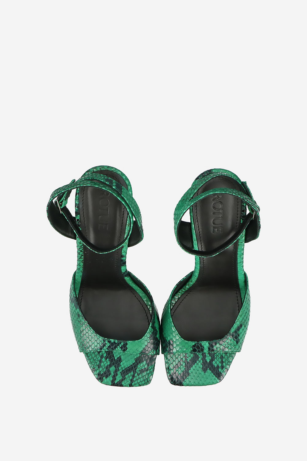 Dial Drunk pyhon leather heeled sandals