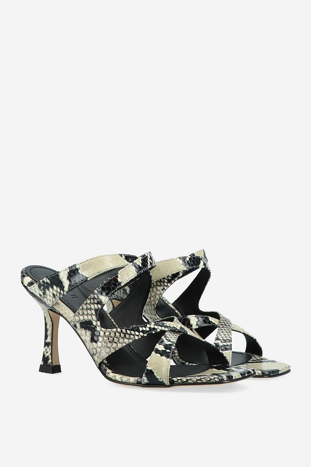 Rotue - Go Flex python leather heeled sandals