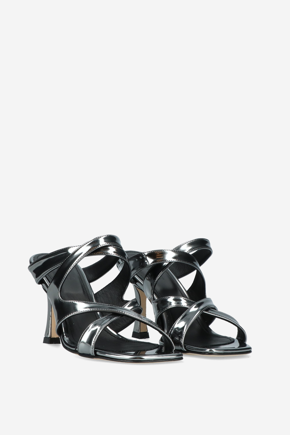 Go flex leather heeled sandals