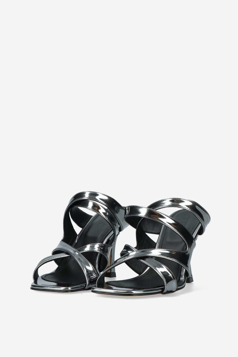 Go flex leather heeled sandals
