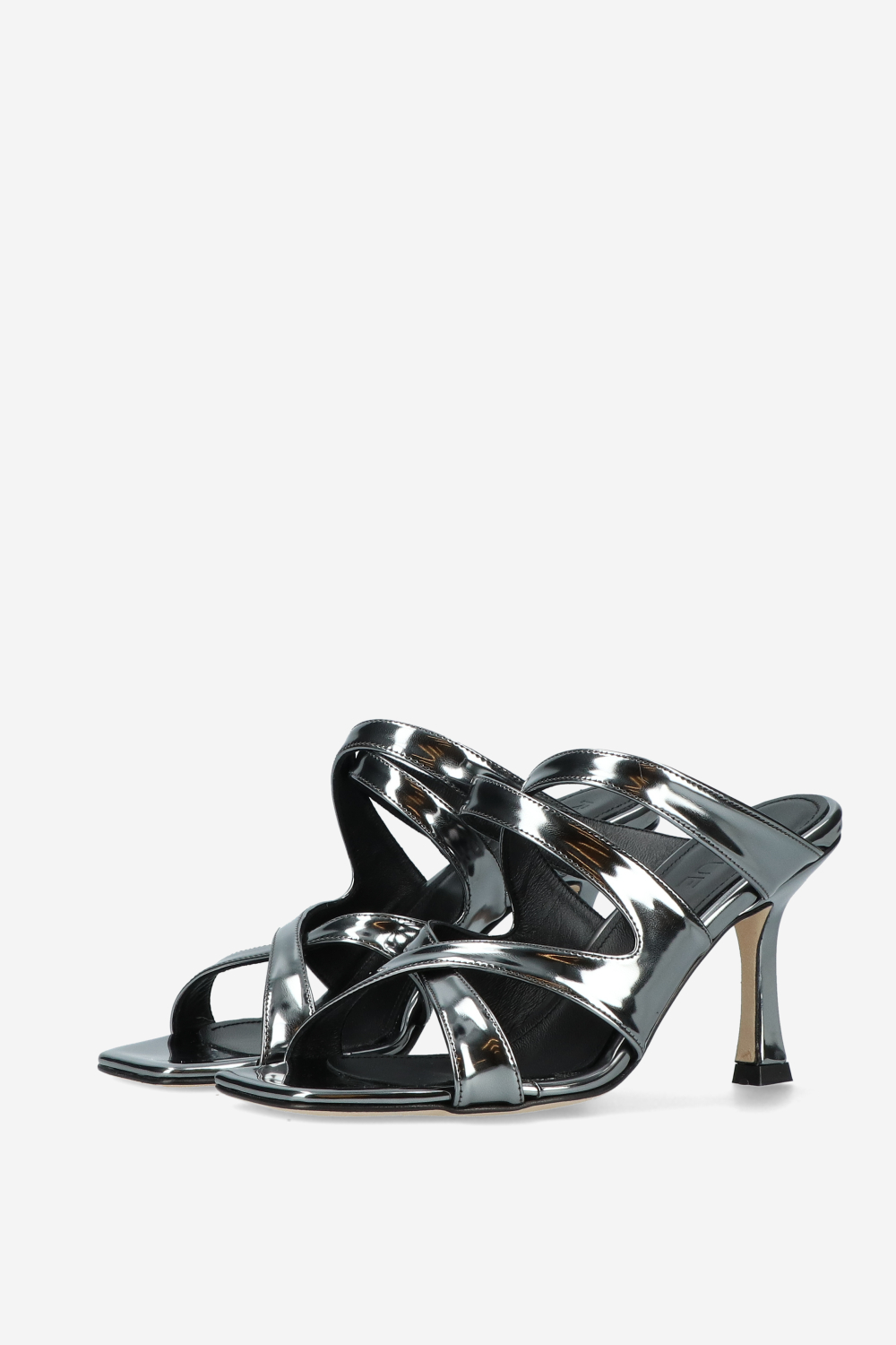 Go flex leather heeled sandals
