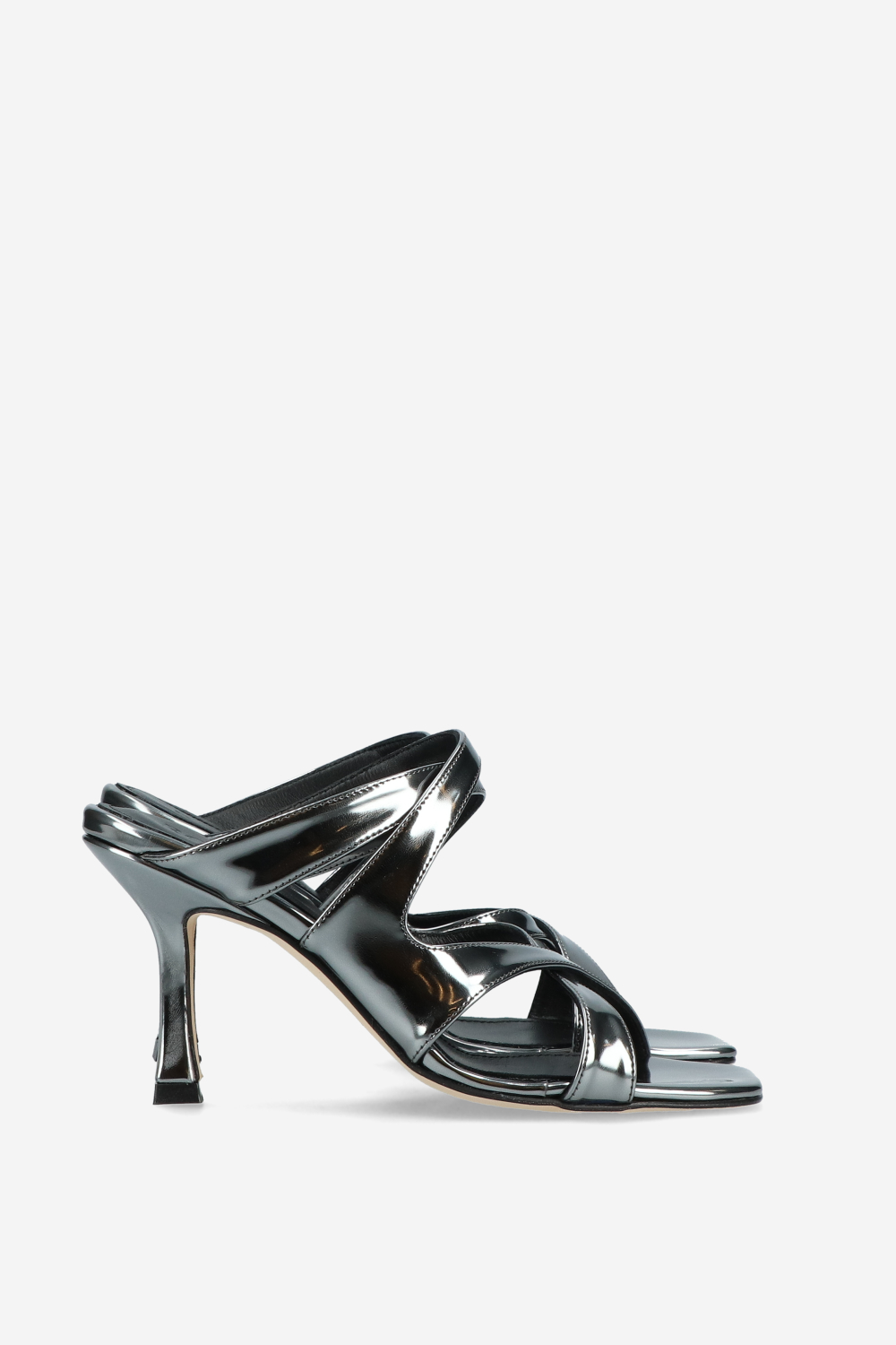 Go flex leather heeled sandals