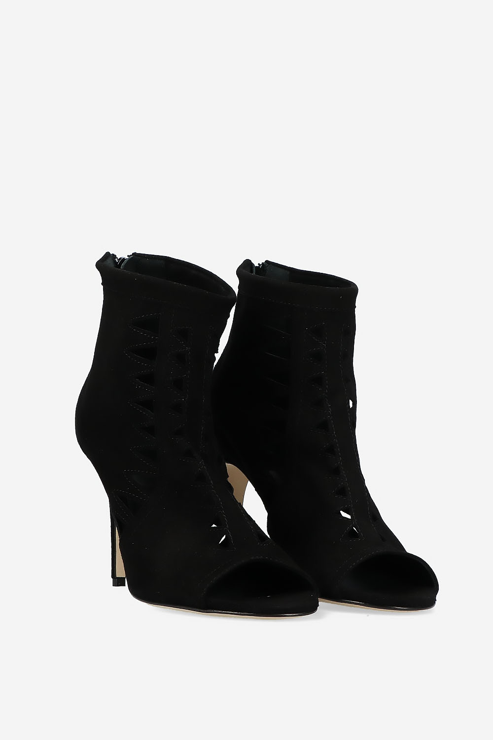 Heartless suede heels