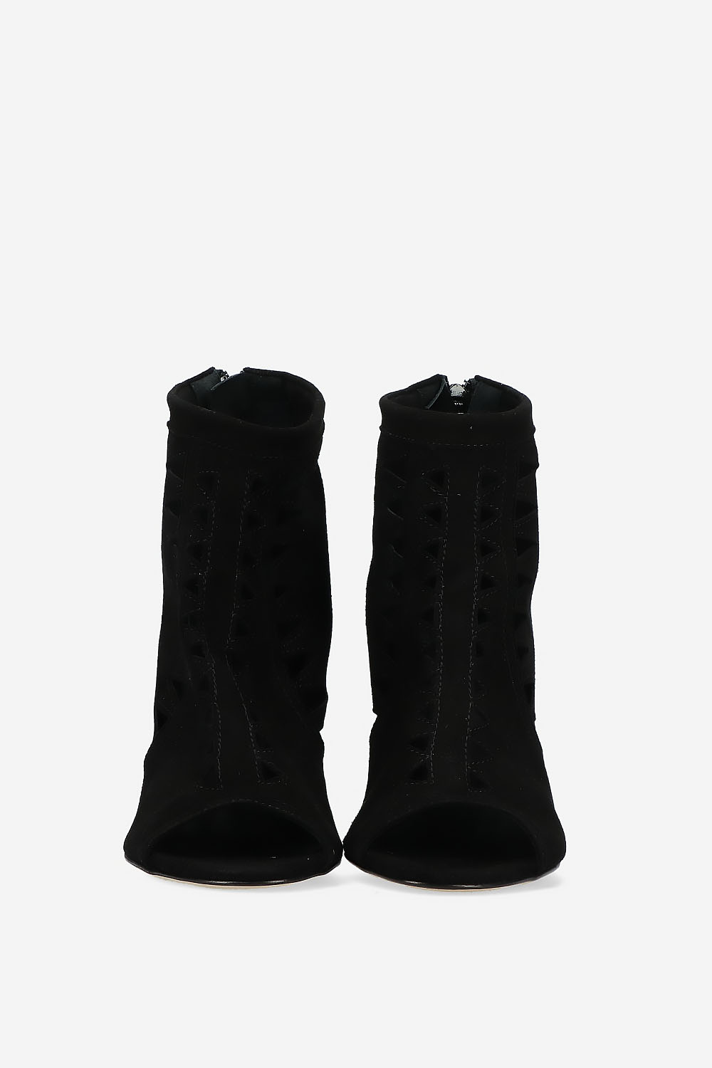 Heartless suede heels