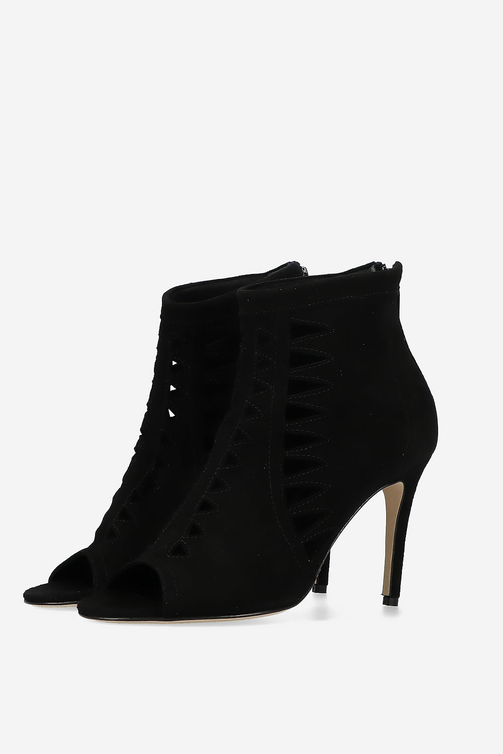 Heartless suede heels