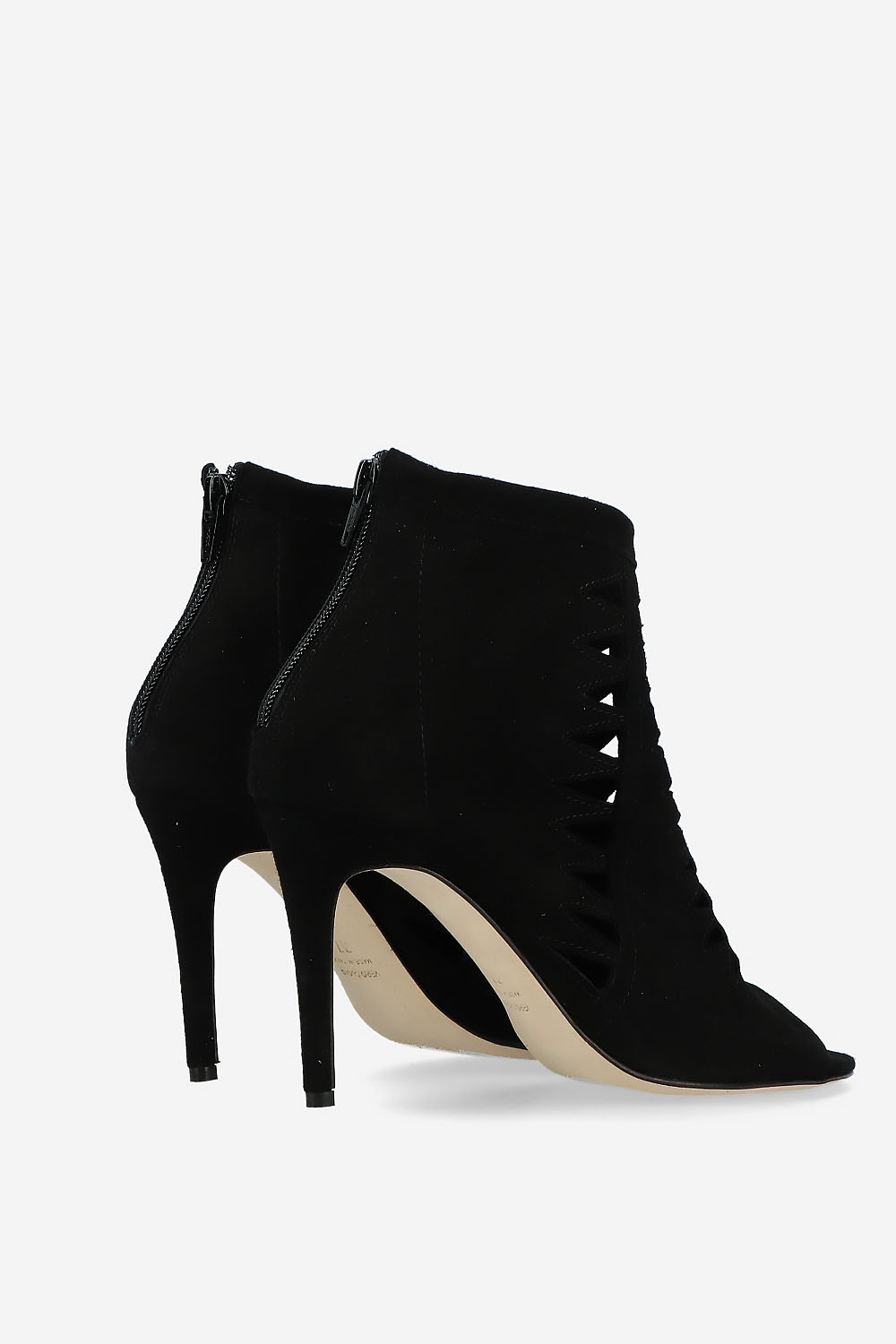 Heartless suede heels