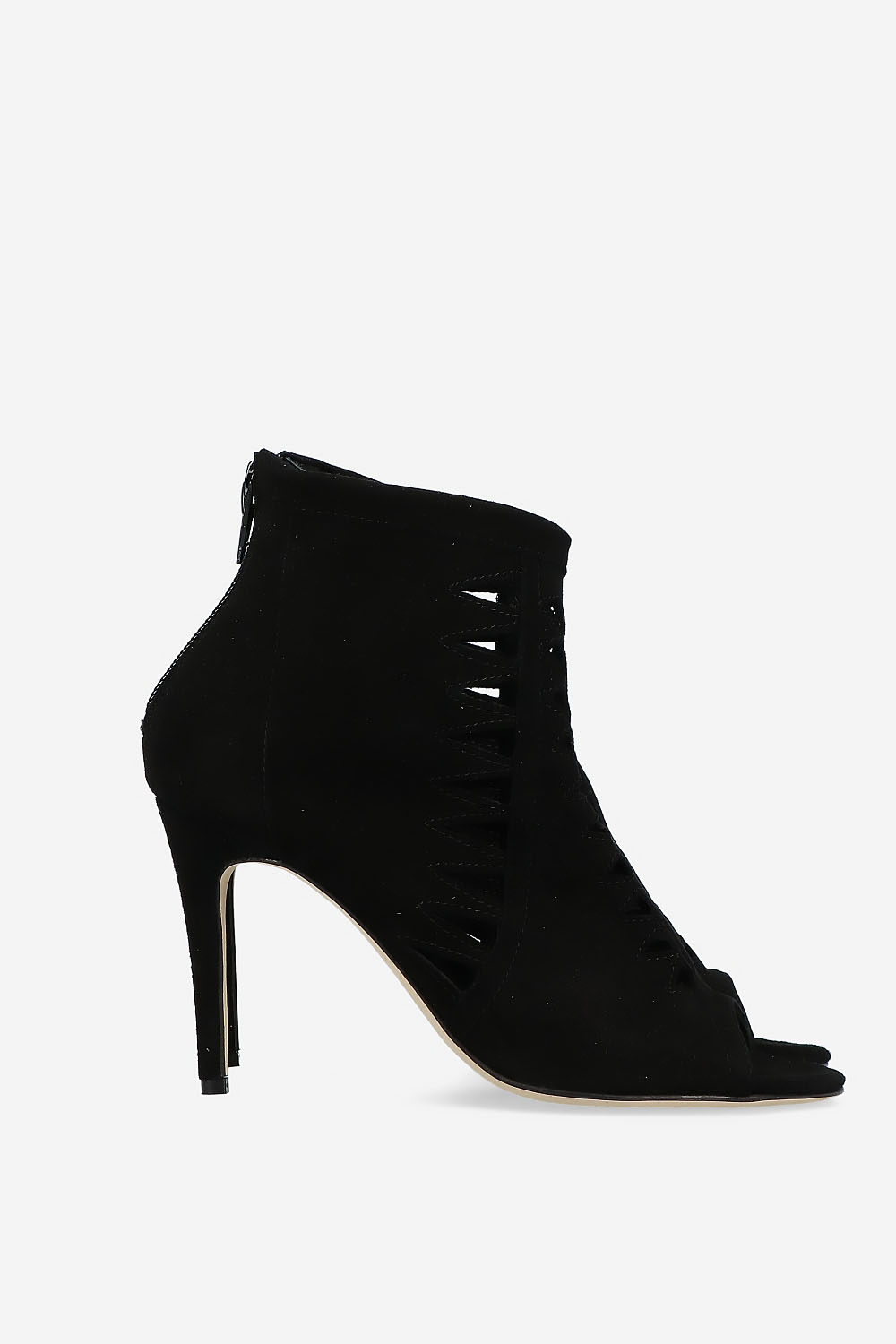 Heartless suede heels