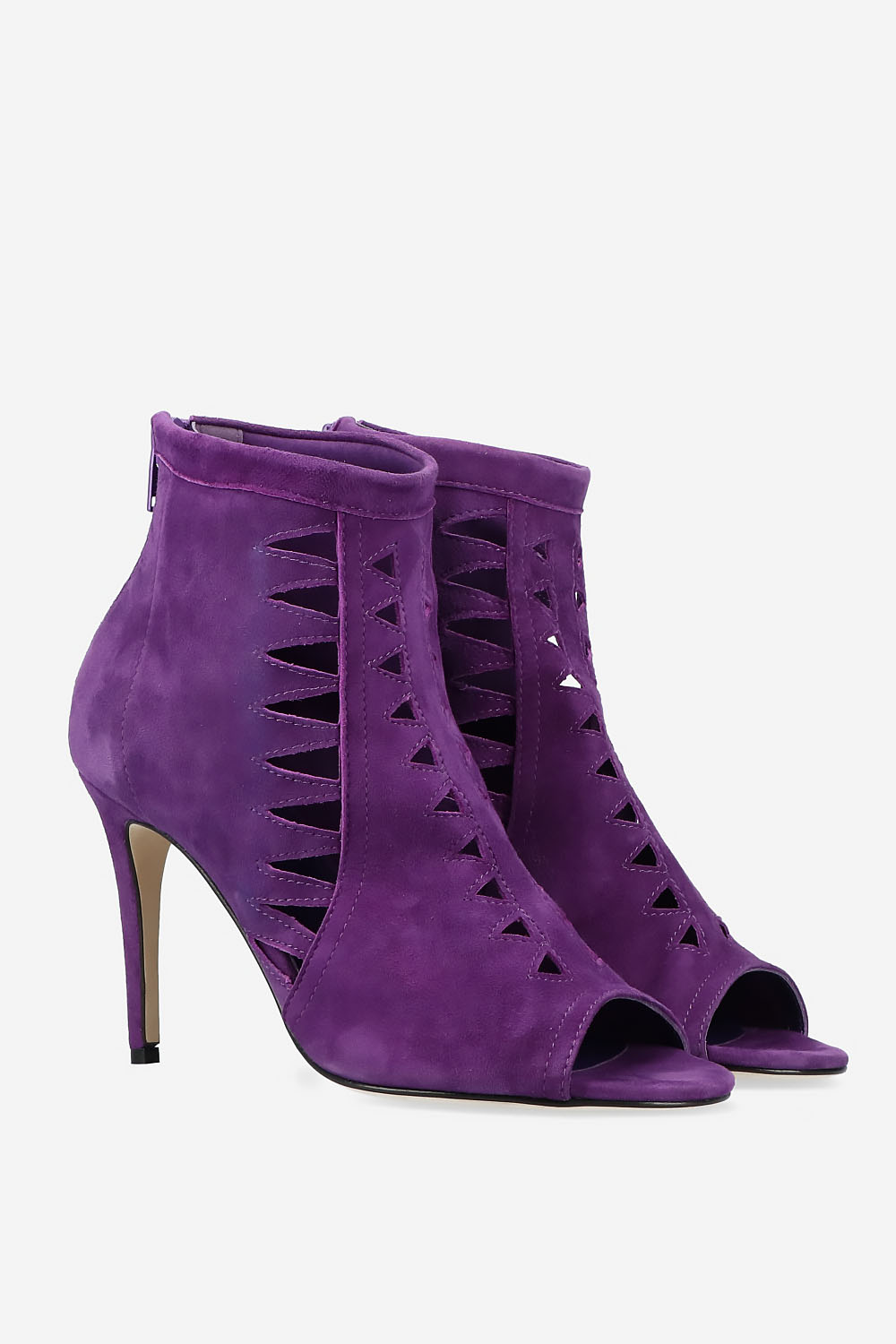 Heartless suede heels