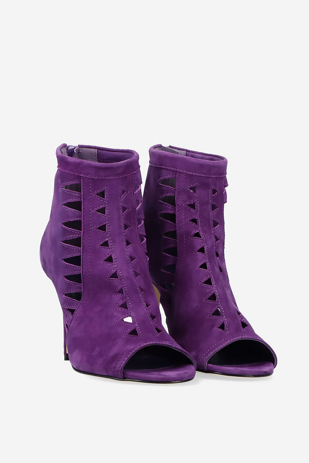 Heartless suede heels