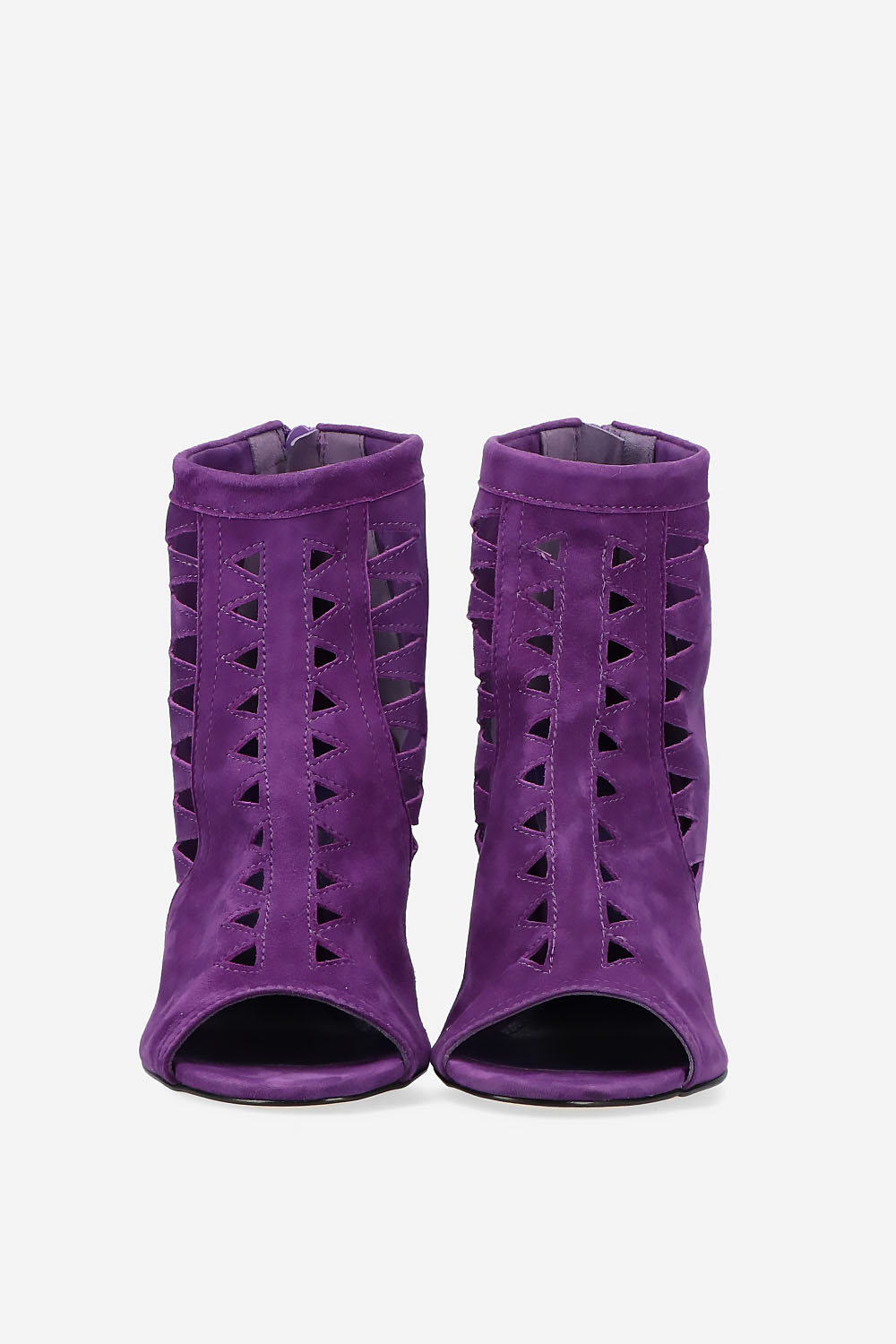 Heartless suede heels