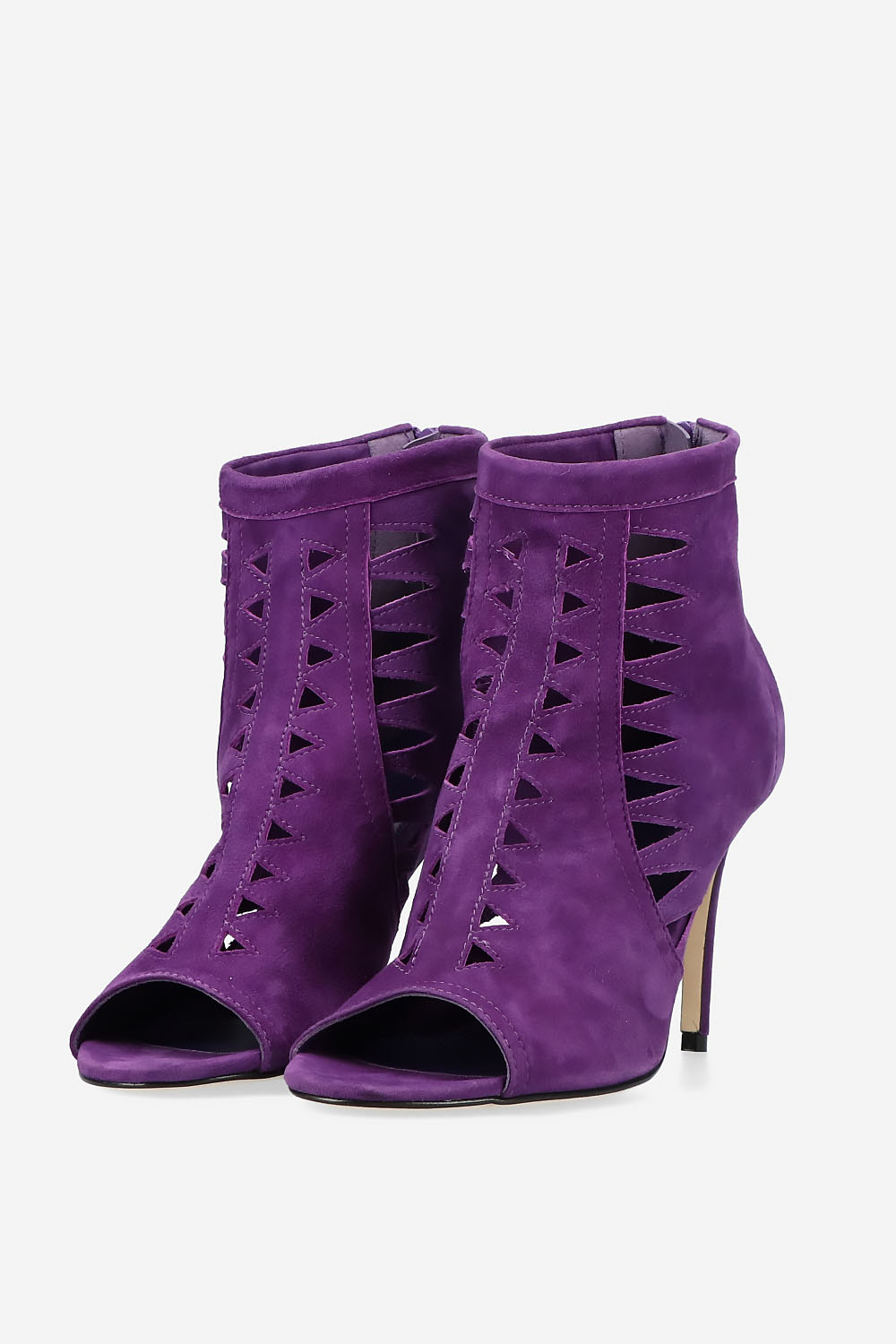 Heartless suede heels