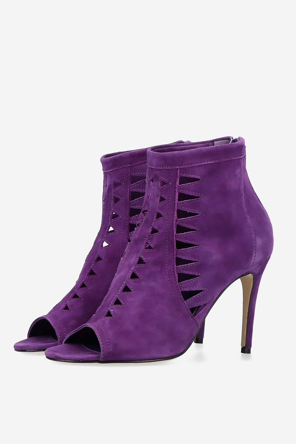 Heartless suede heels