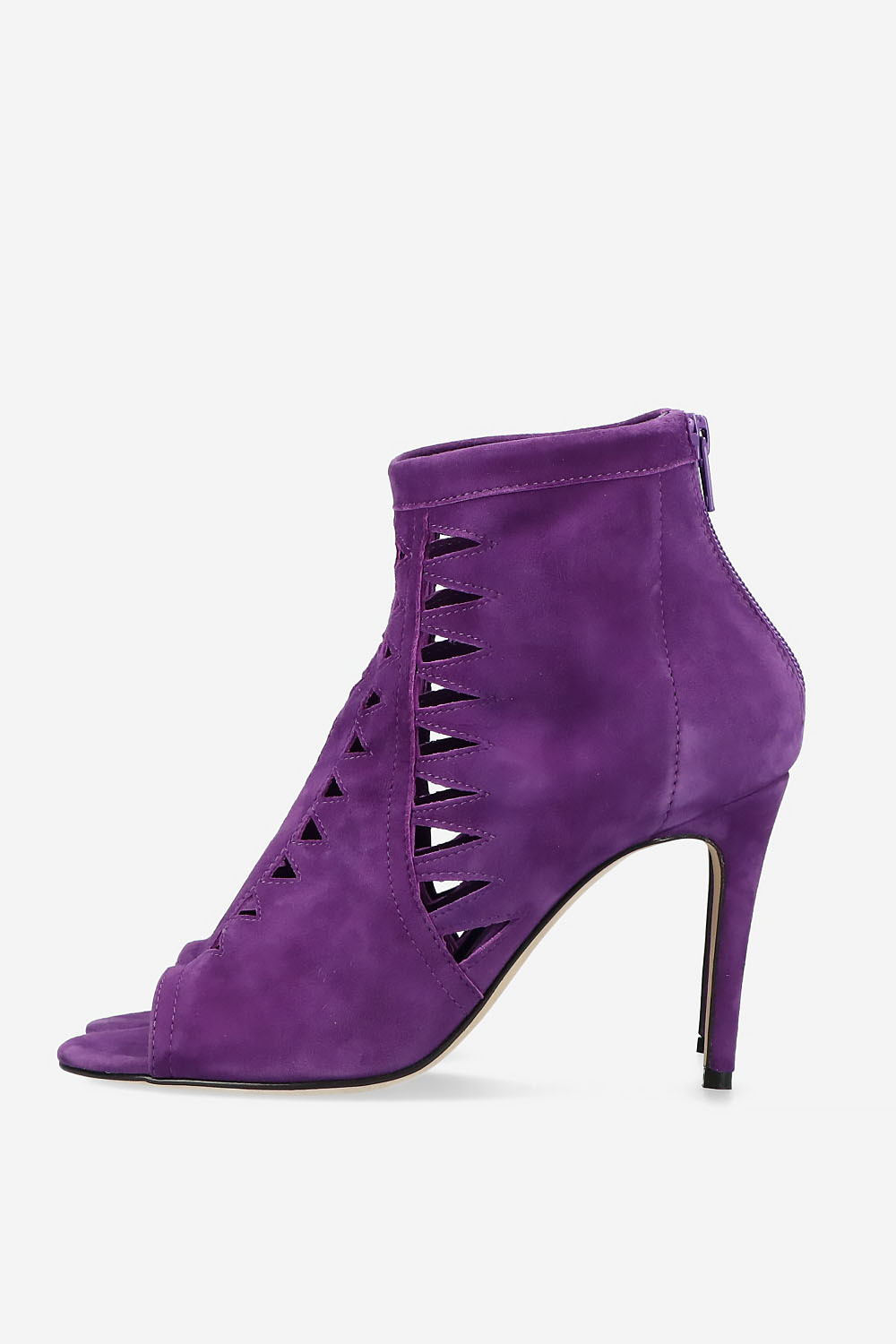 Heartless suede heels