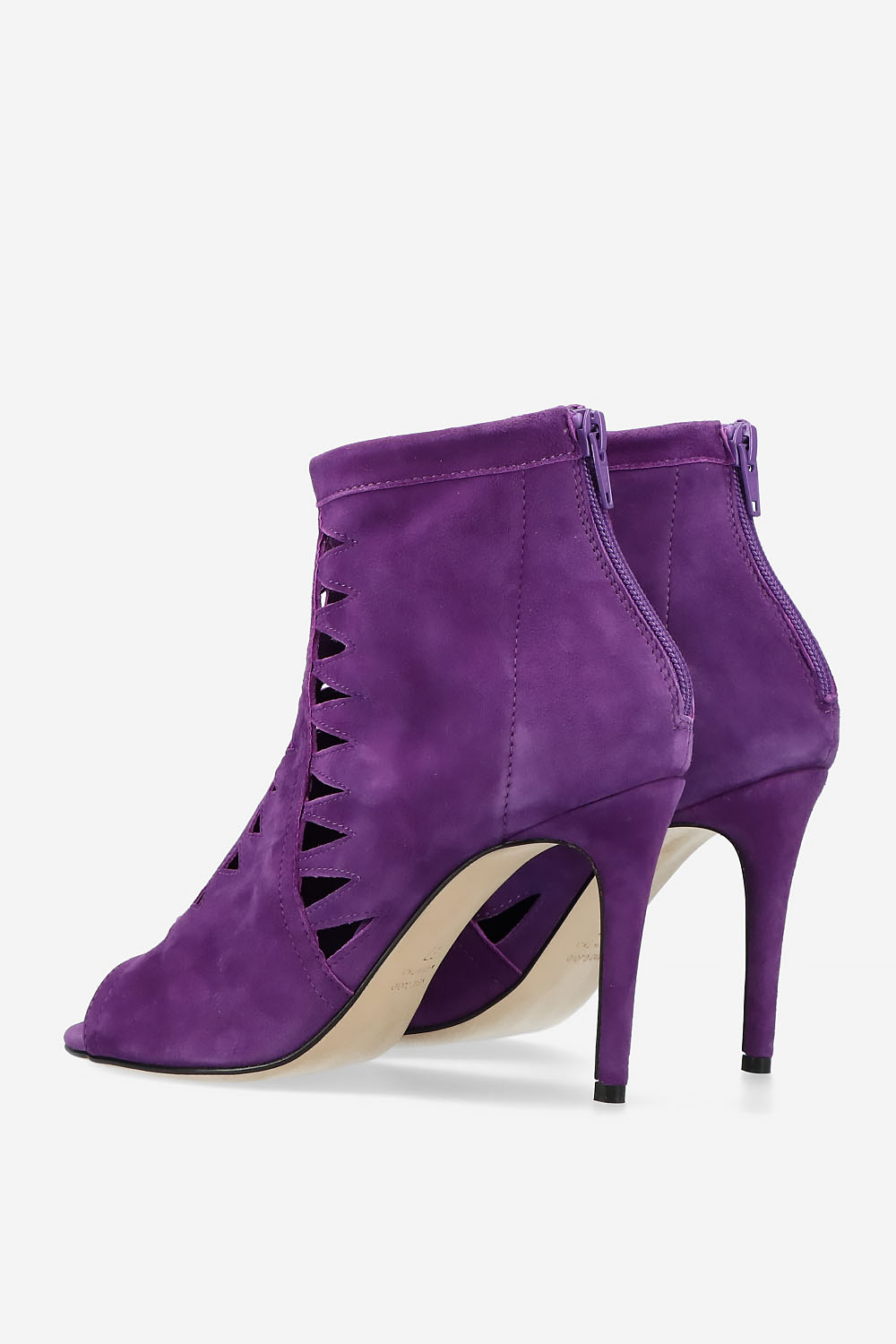 Heartless suede heels