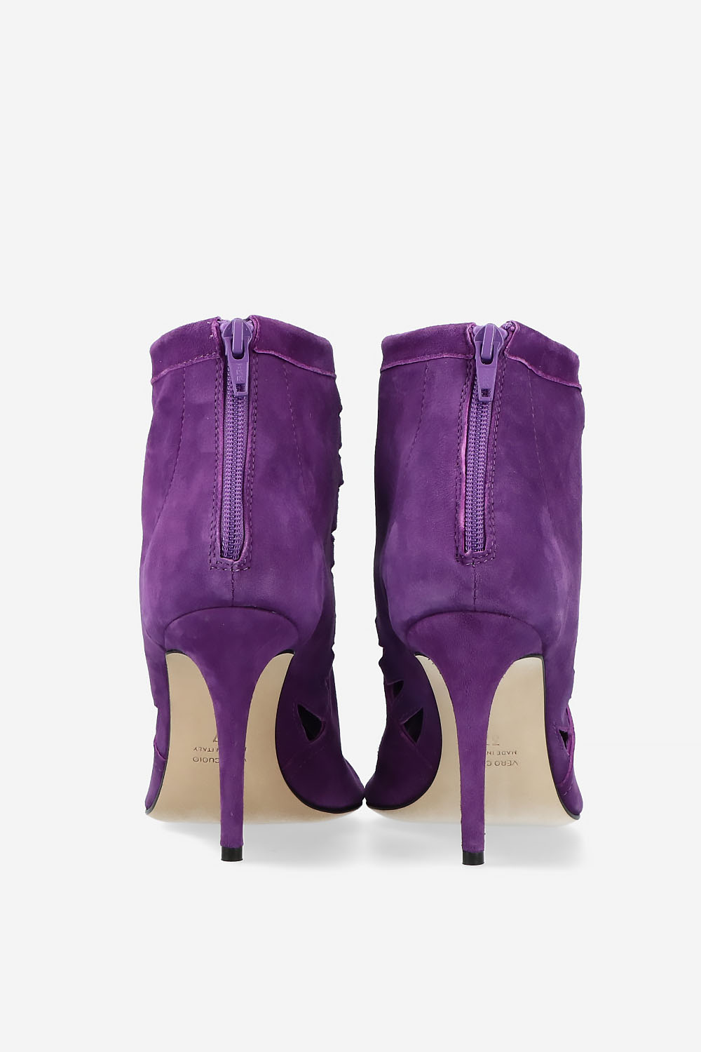Heartless suede heels