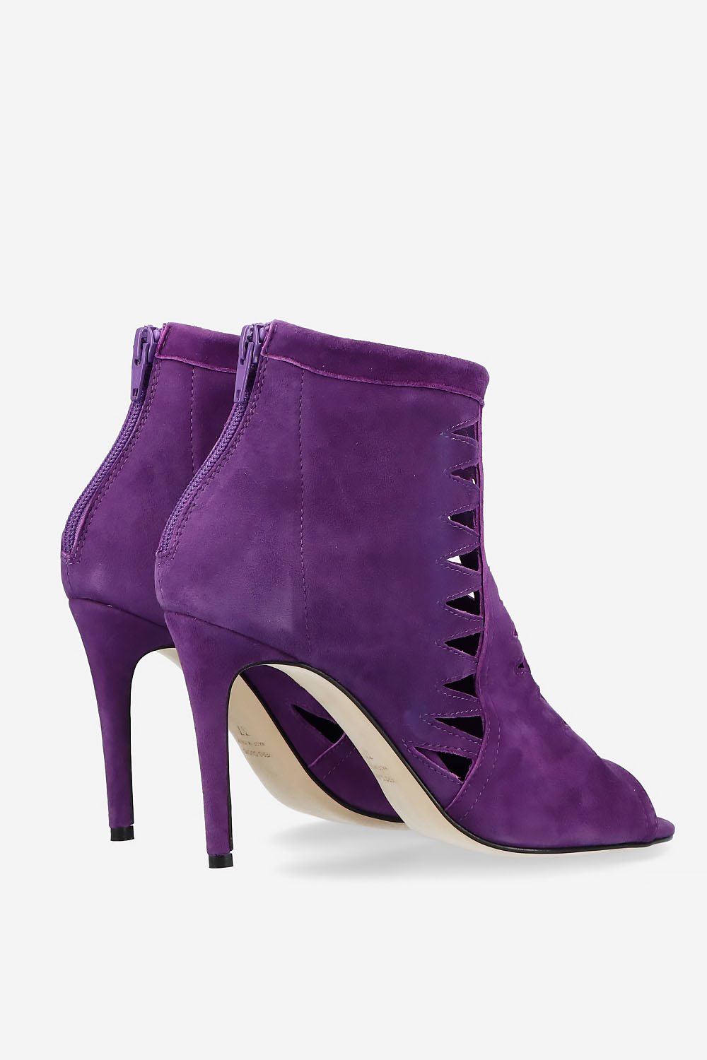 Heartless suede heels