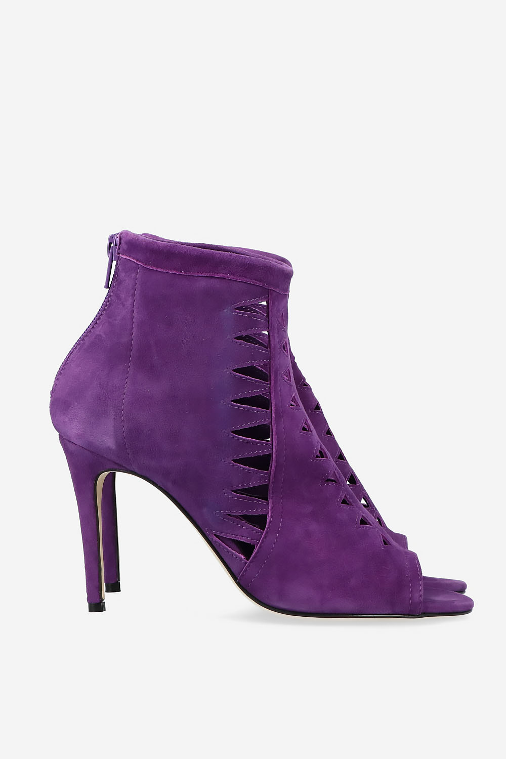 Heartless suede heels