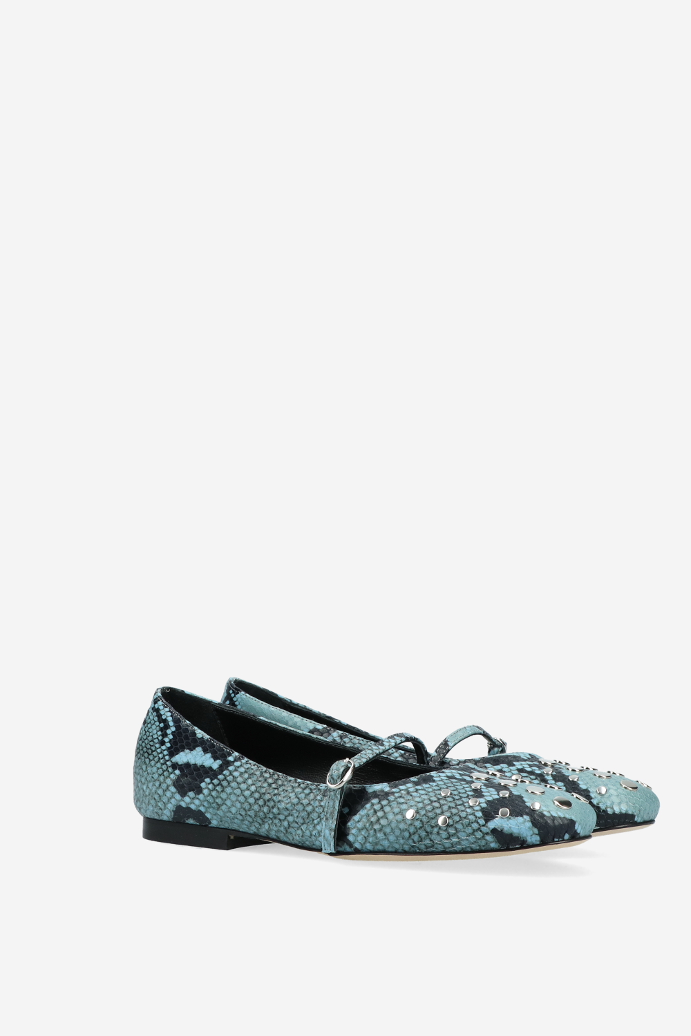 Rotue - Robbery pitone studded ballerinas