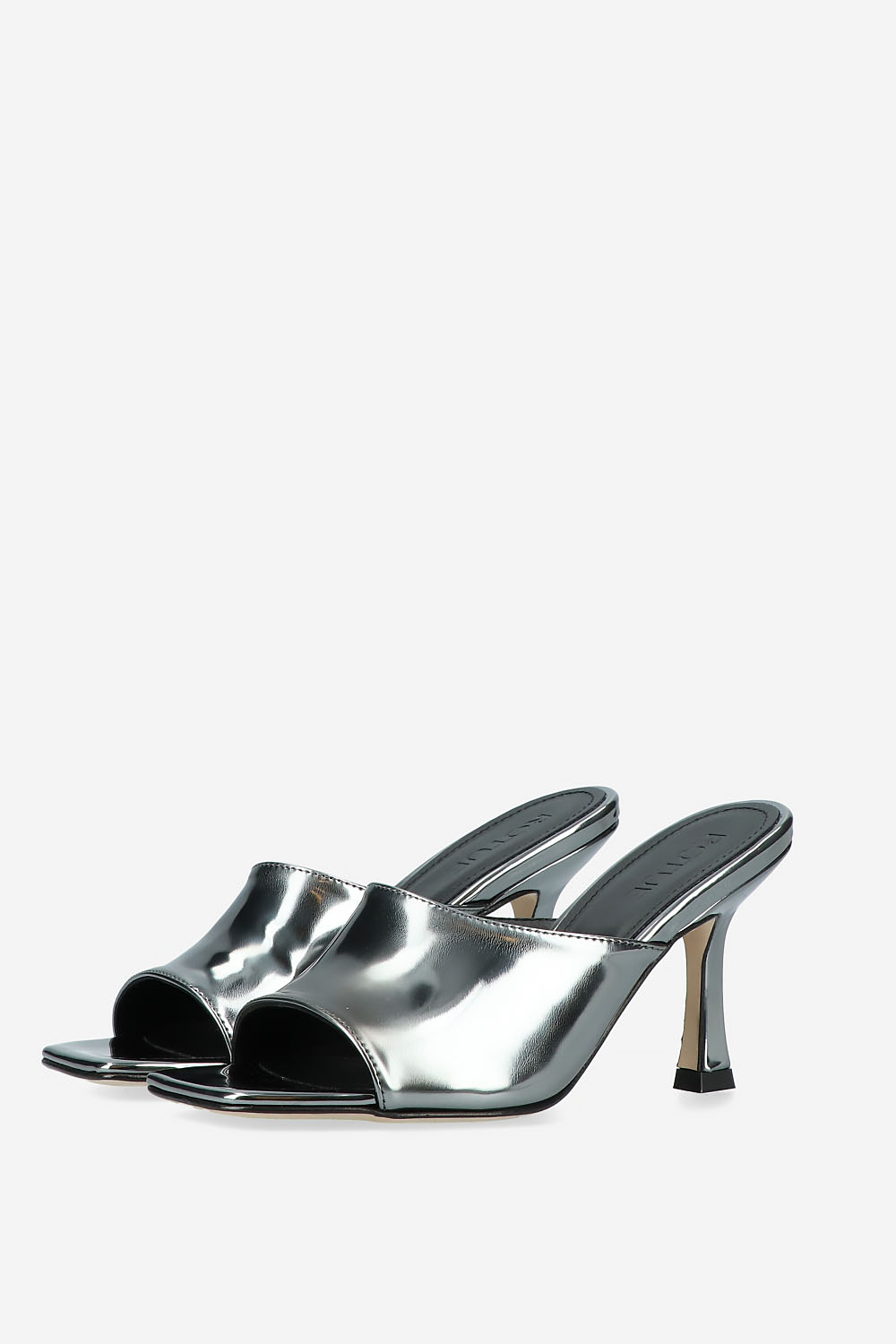 Vienna metallic leather heeled sandals