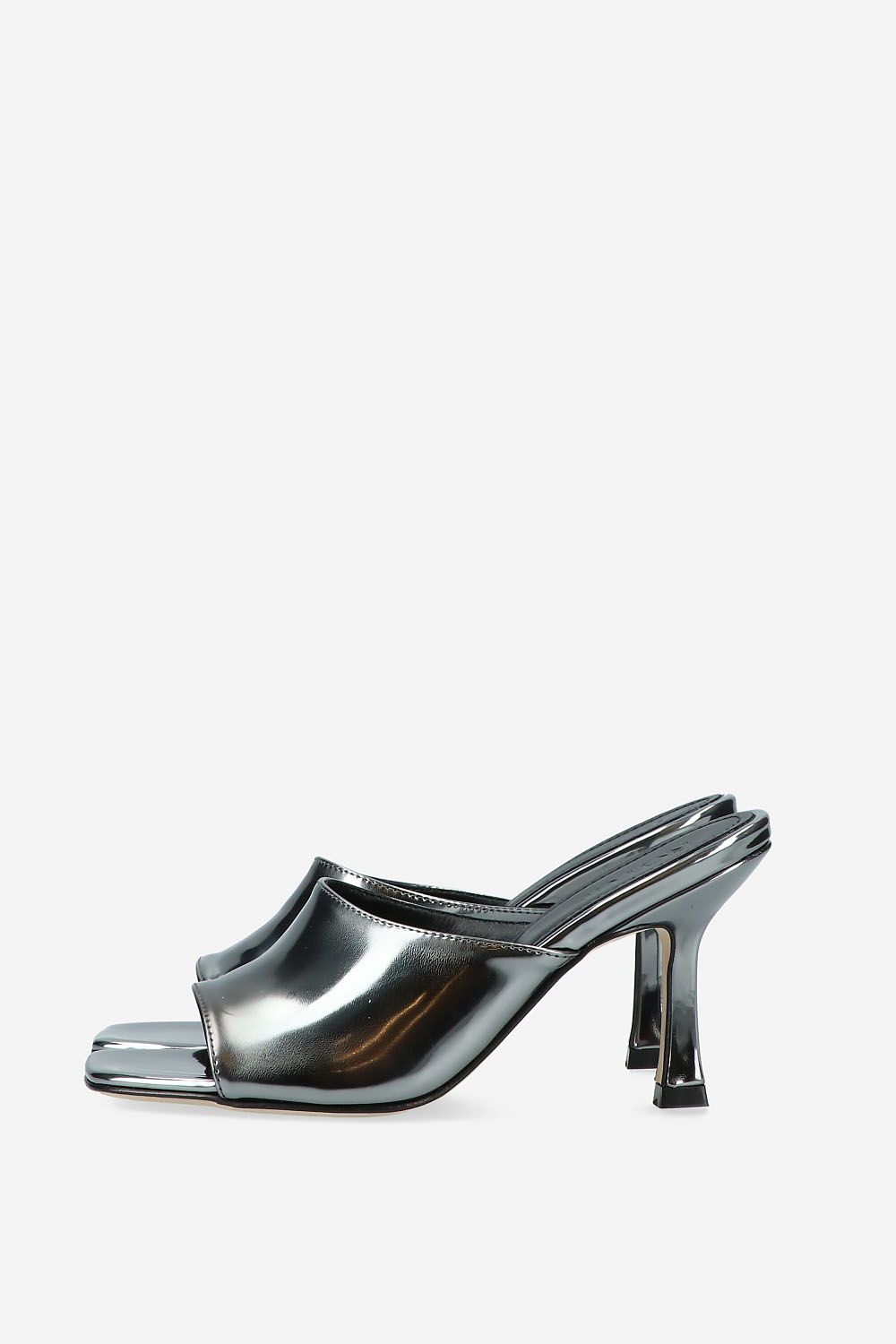 Vienna metallic leather heeled sandals