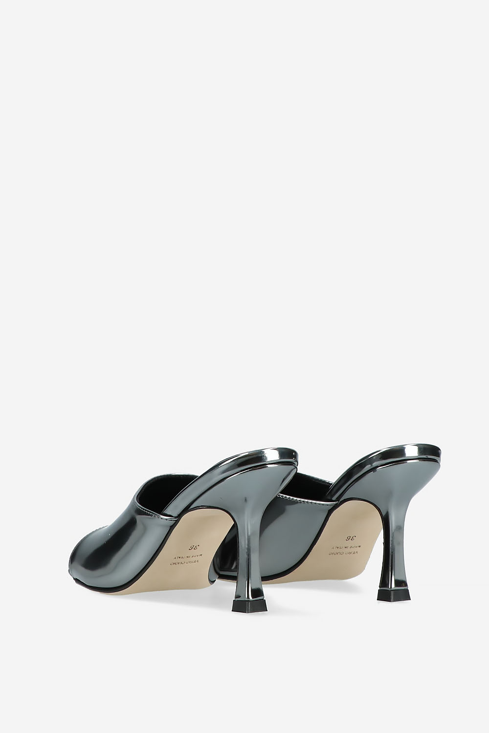 Vienna metallic leather heeled sandals