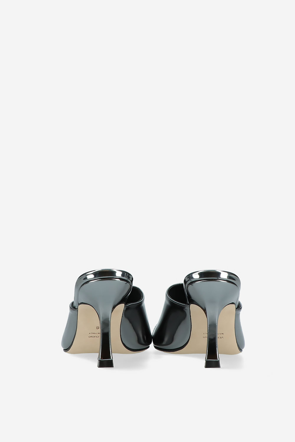 Vienna metallic leather heeled sandals