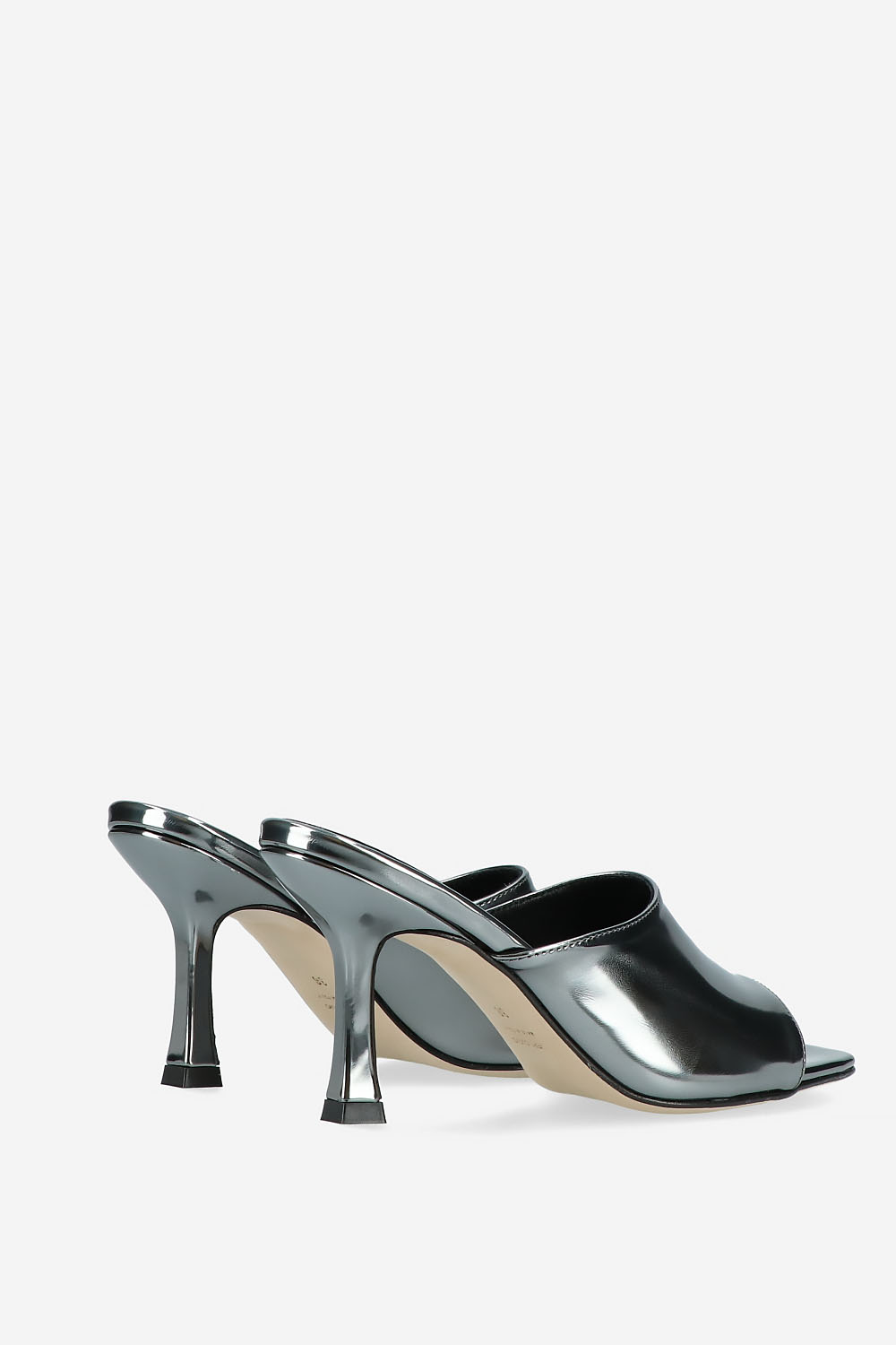 Vienna metallic leather heeled sandals