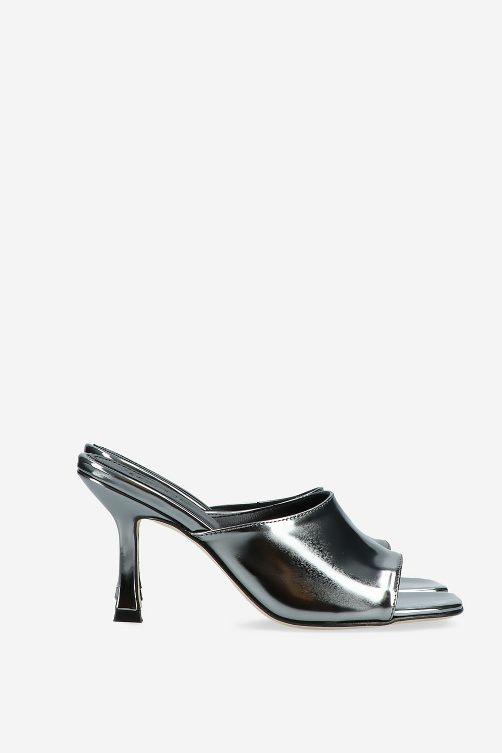 Vienna metallic leather heeled sandals