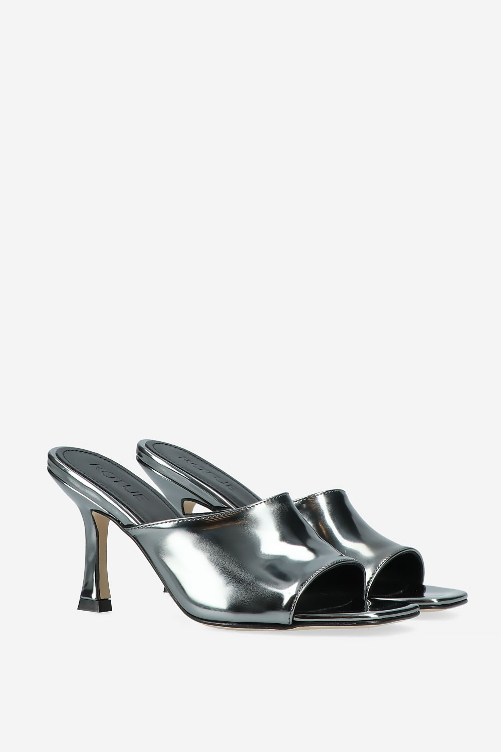 Rotue - Vienna metallic leather heeled sandals