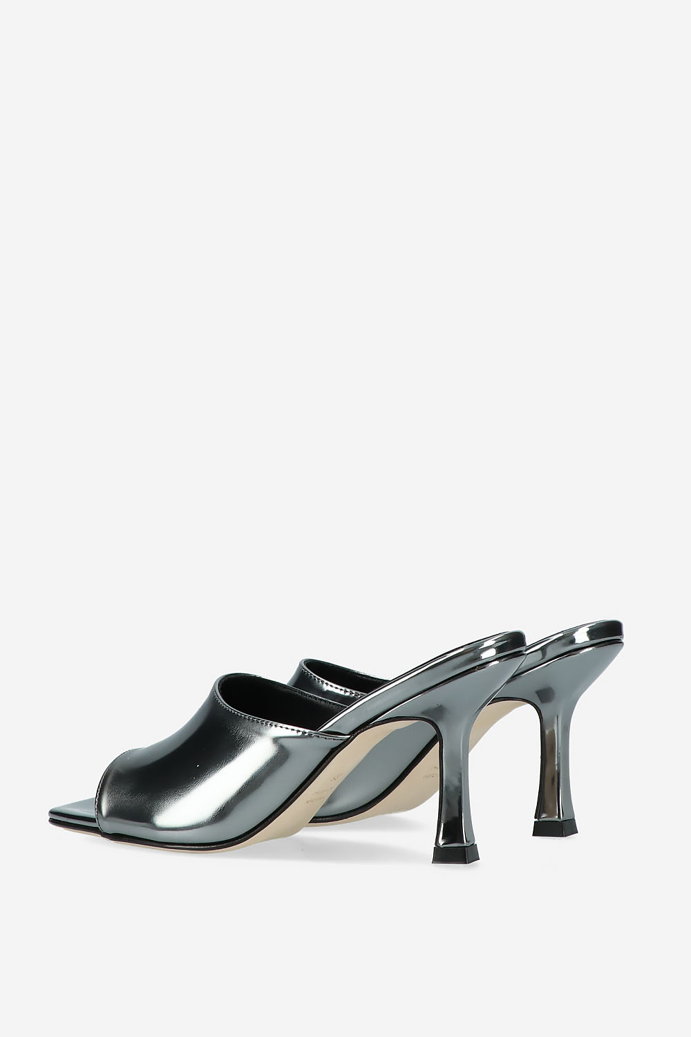 Vienna metallic leather heeled sandals