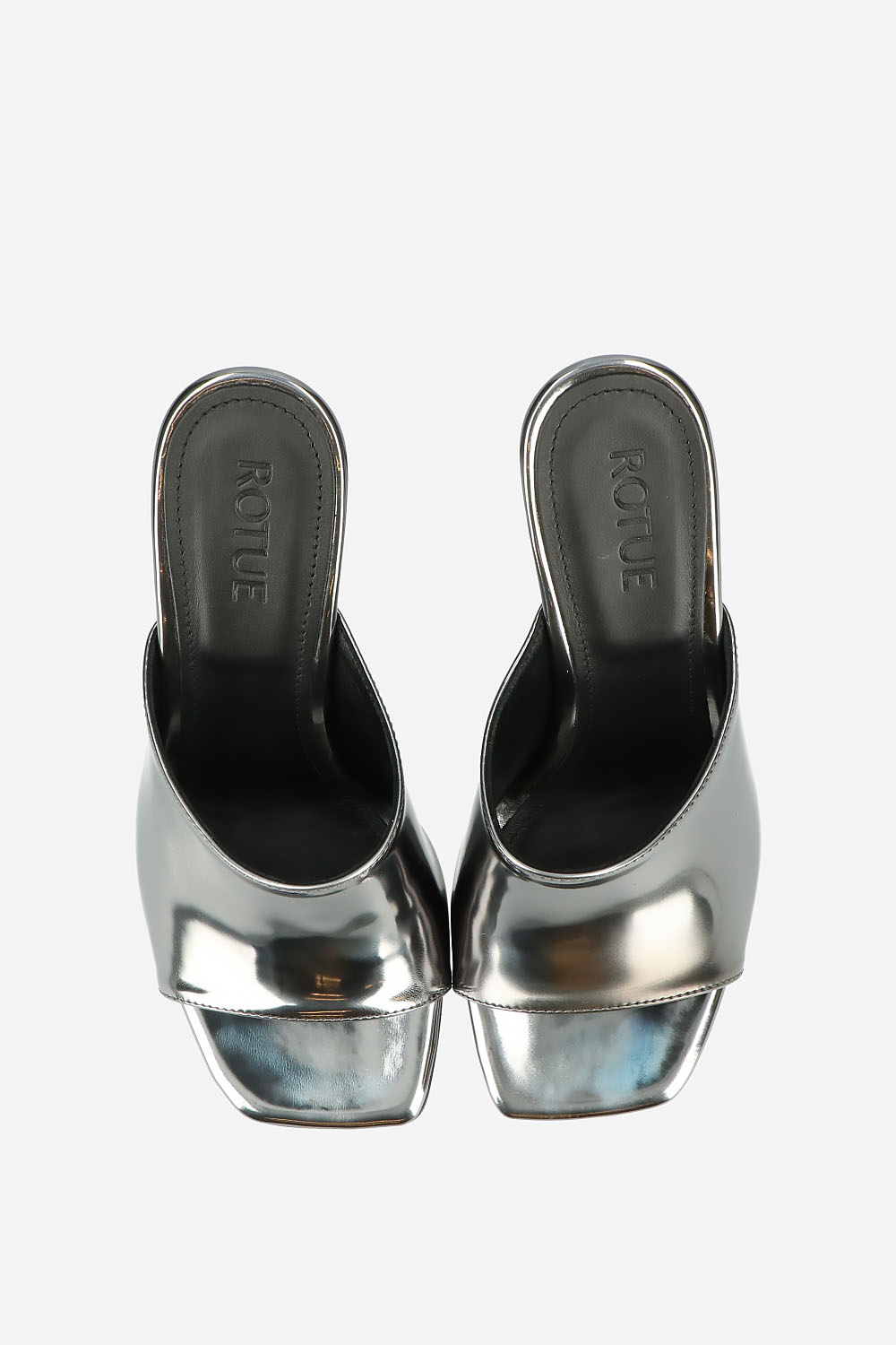Vienna metallic leather heeled sandals