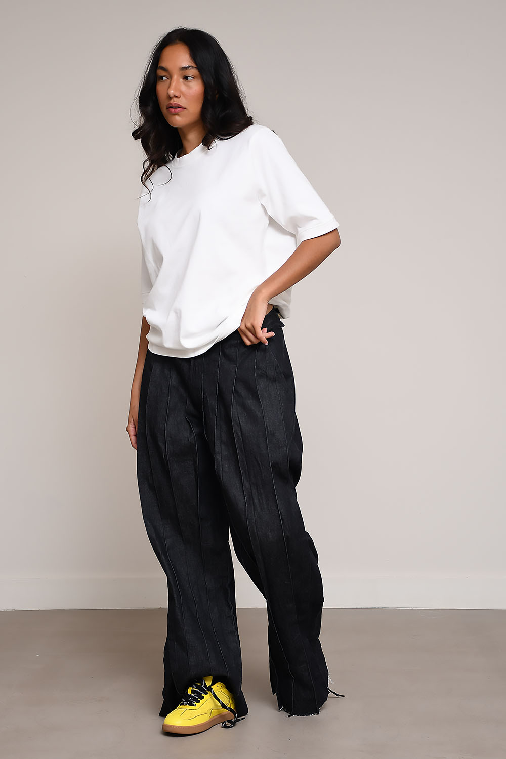 Reservé boys - Pleated black denim