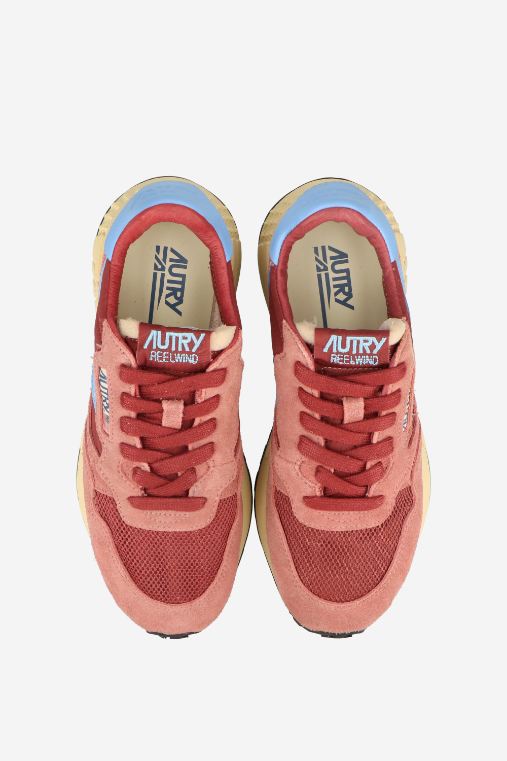 Reelwind low suede mesh sneakers