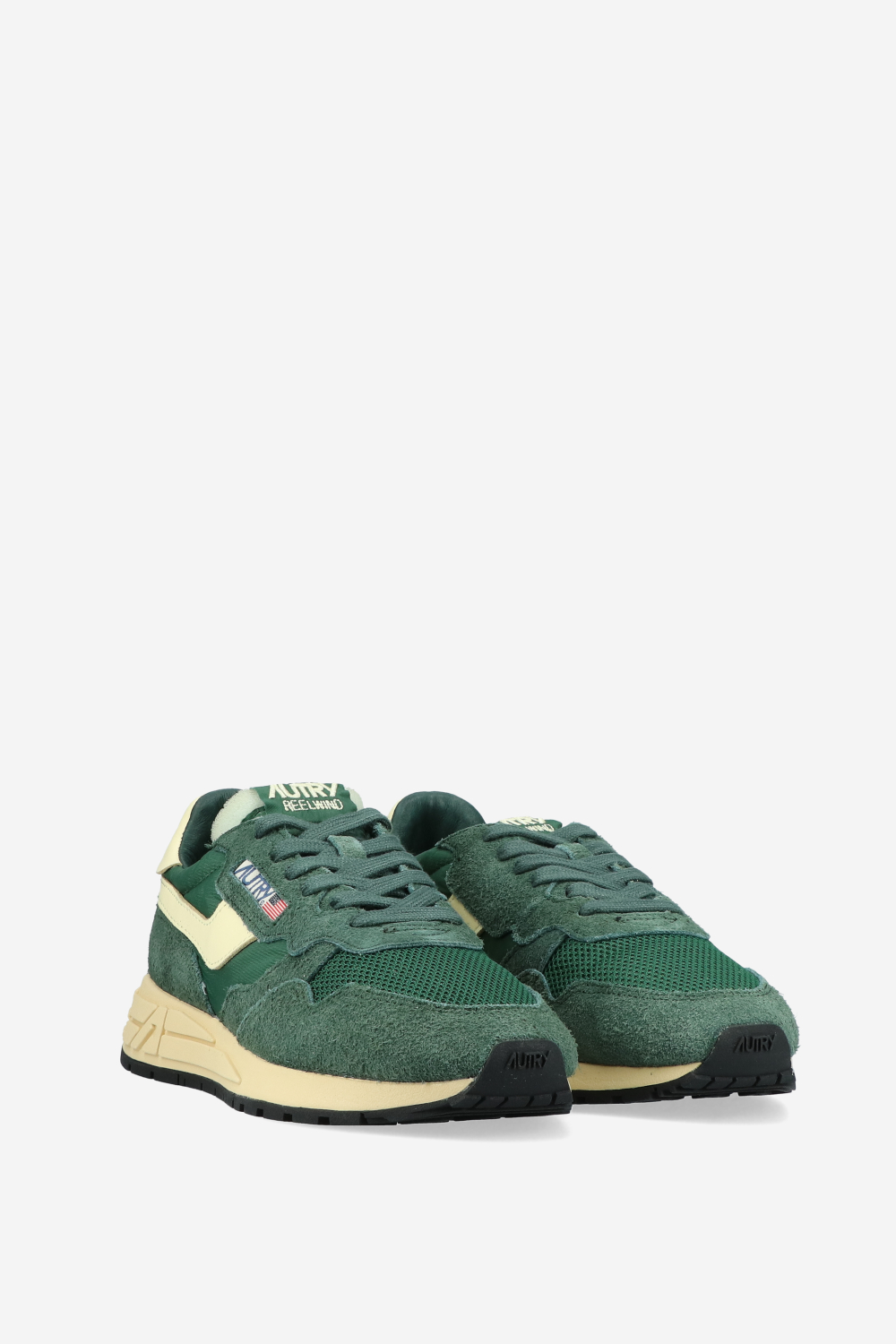 Reelwind low suede mesh sneakers