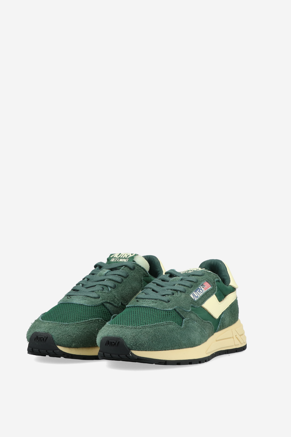 Reelwind low suede mesh sneakers