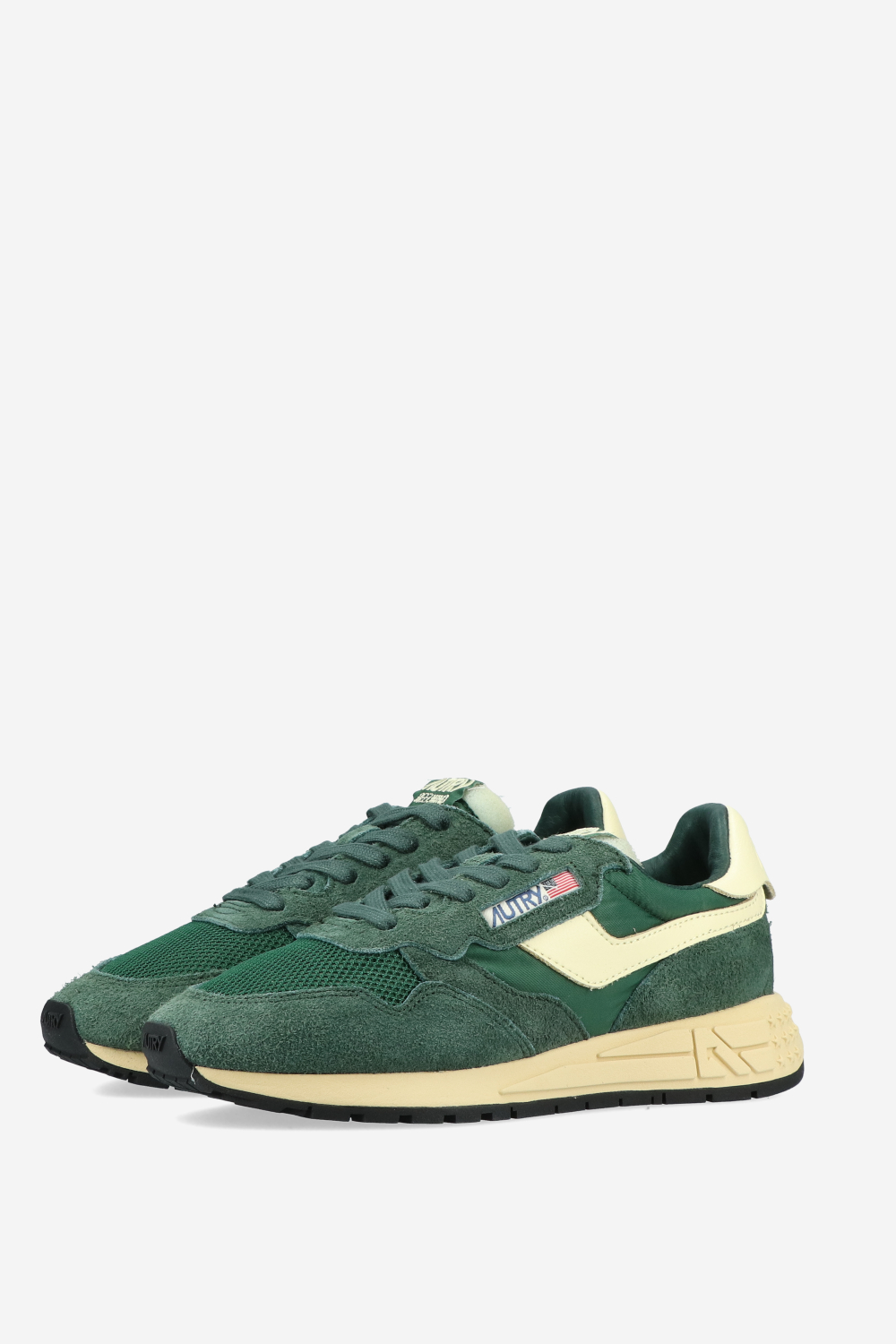 Reelwind low suede mesh sneakers