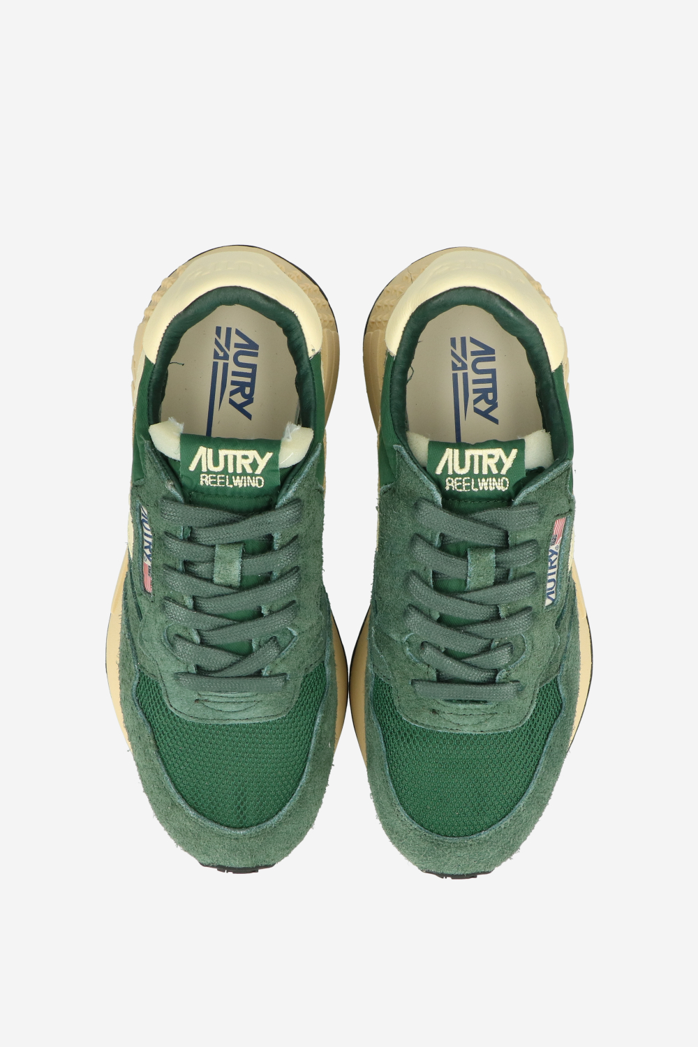 Reelwind low suede mesh sneakers