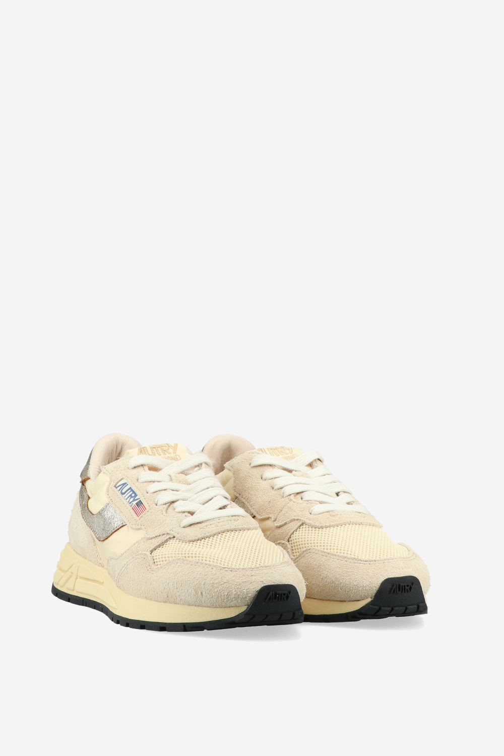 Reelwind low suede mesh sneakers