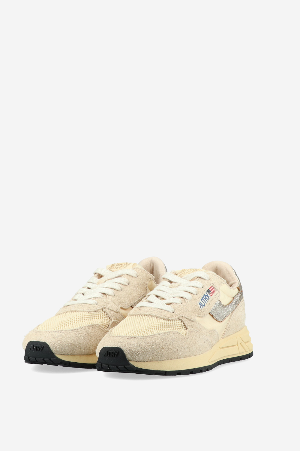 Reelwind low suede mesh sneakers