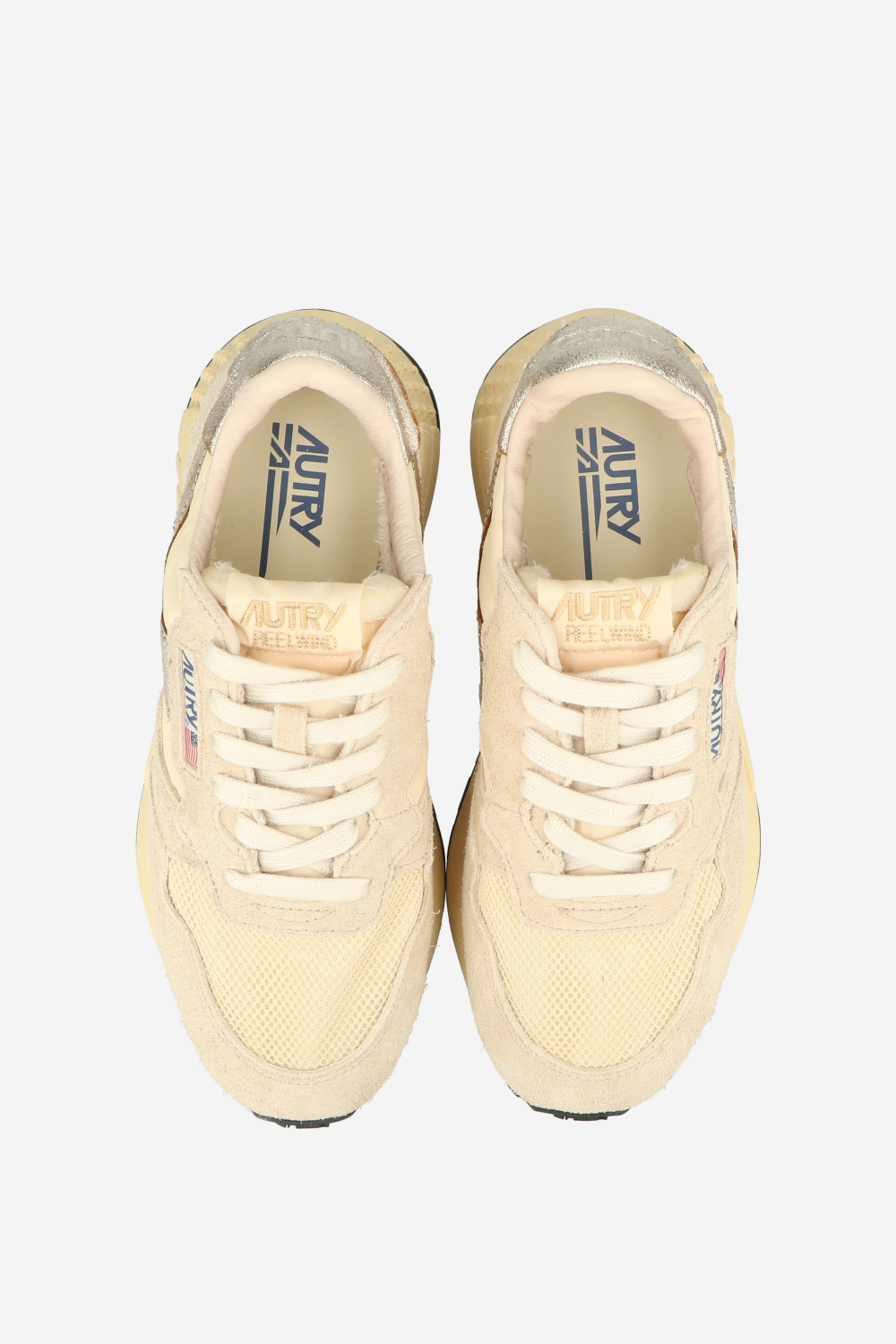 Reelwind low suede mesh sneakers