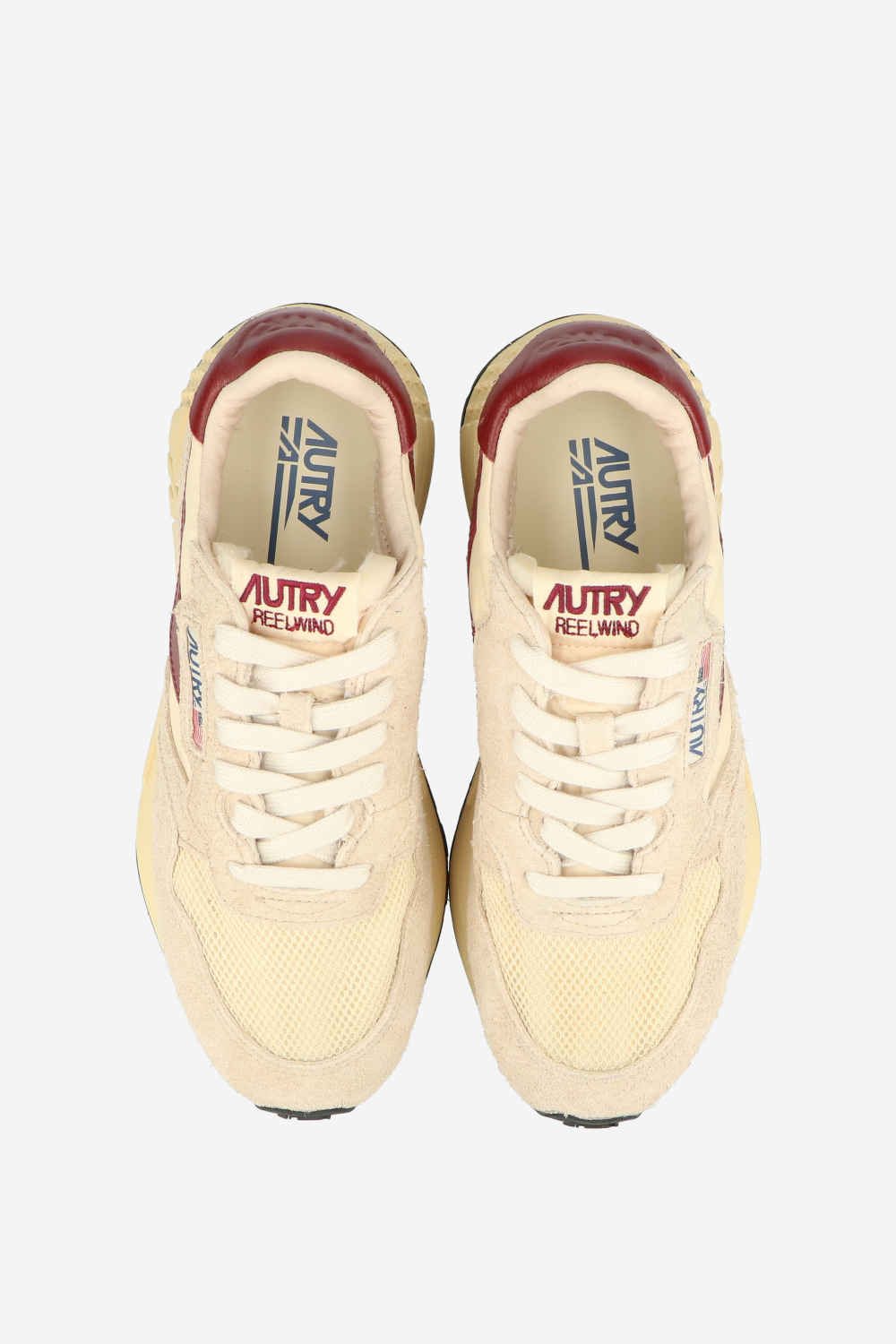 Reelwind low suede mesh sneakers