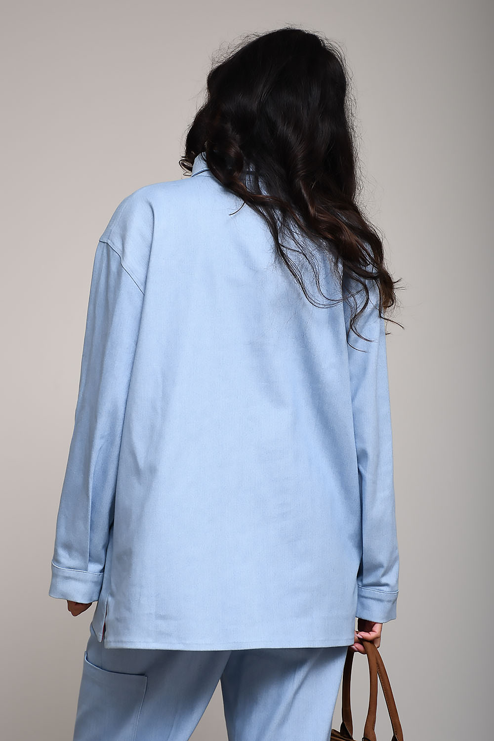 Azul denim cotton poloshirt