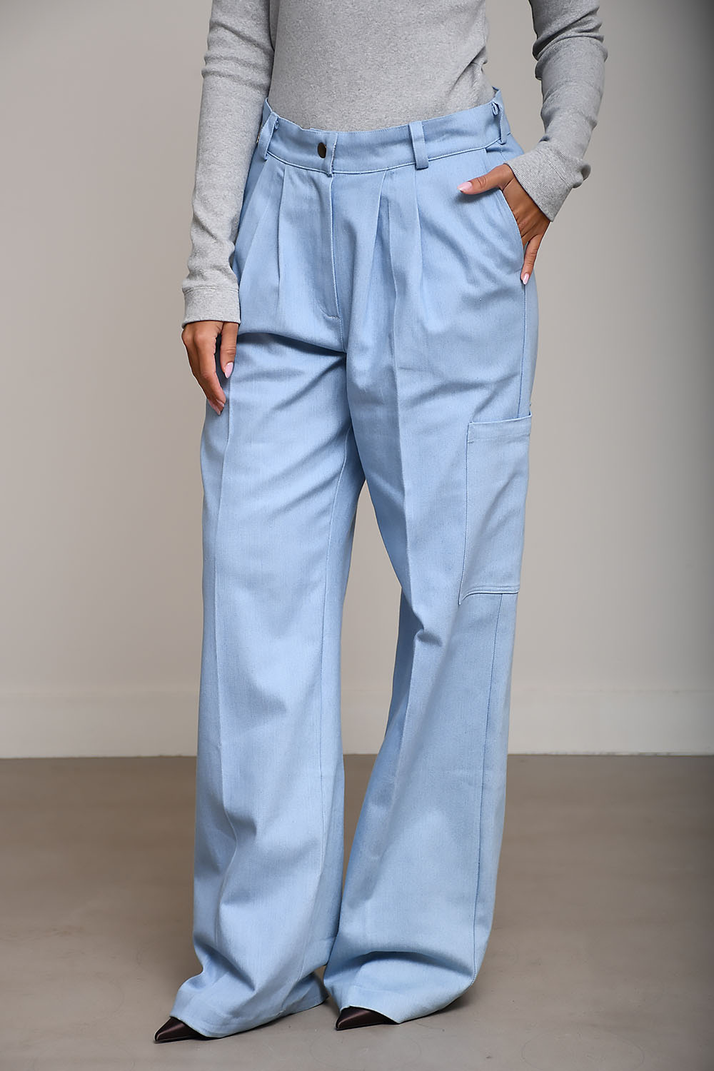 AVDW - Azul denim cotton pantalon