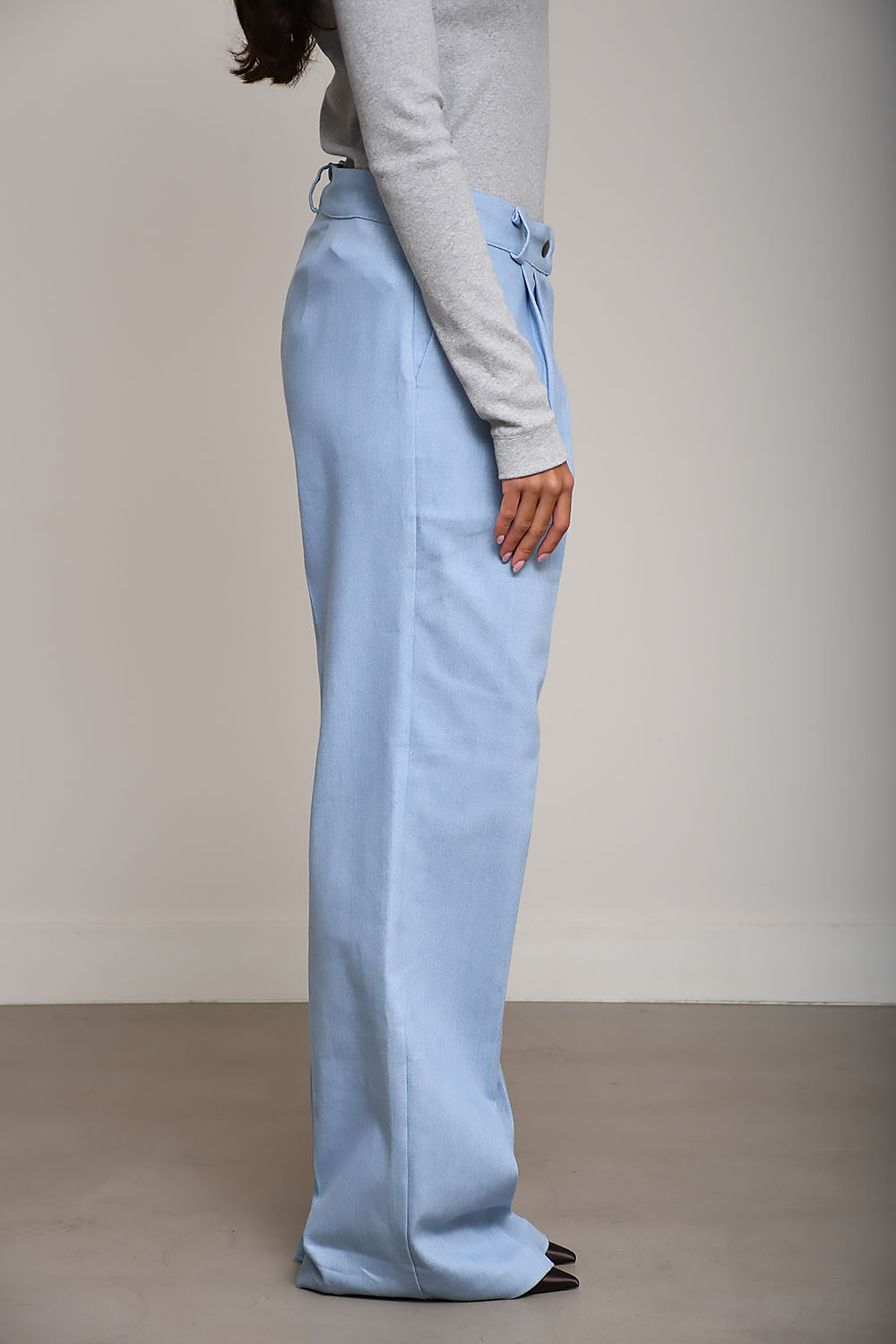 AVDW - Azul denim cotton pantalon