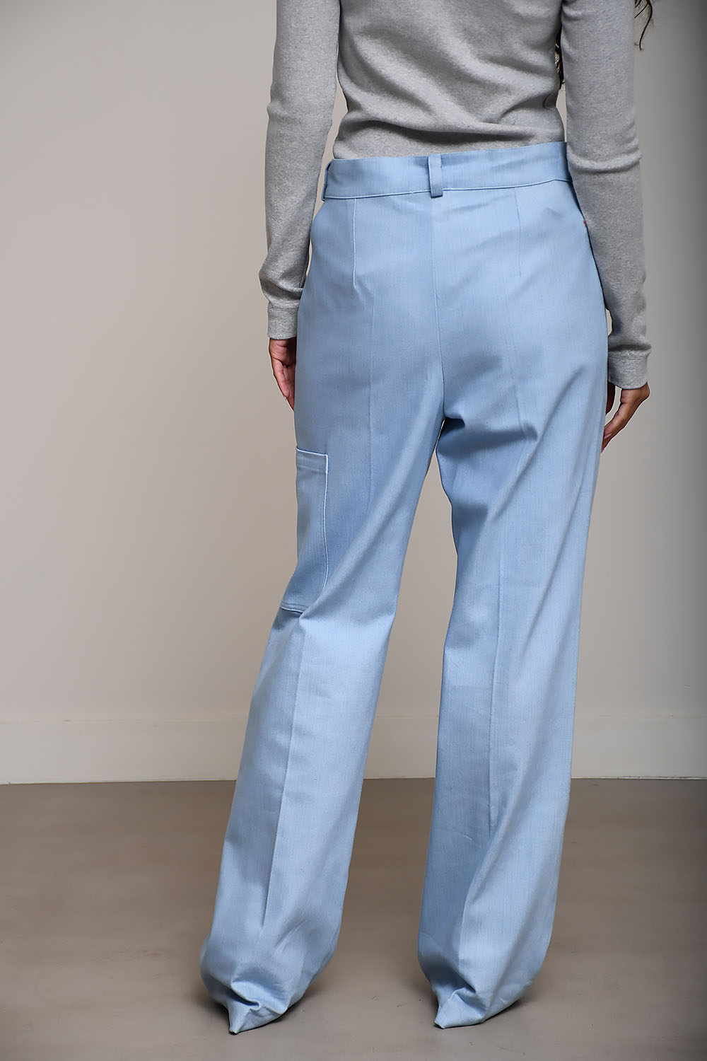 Azul denim cotton pantalon
